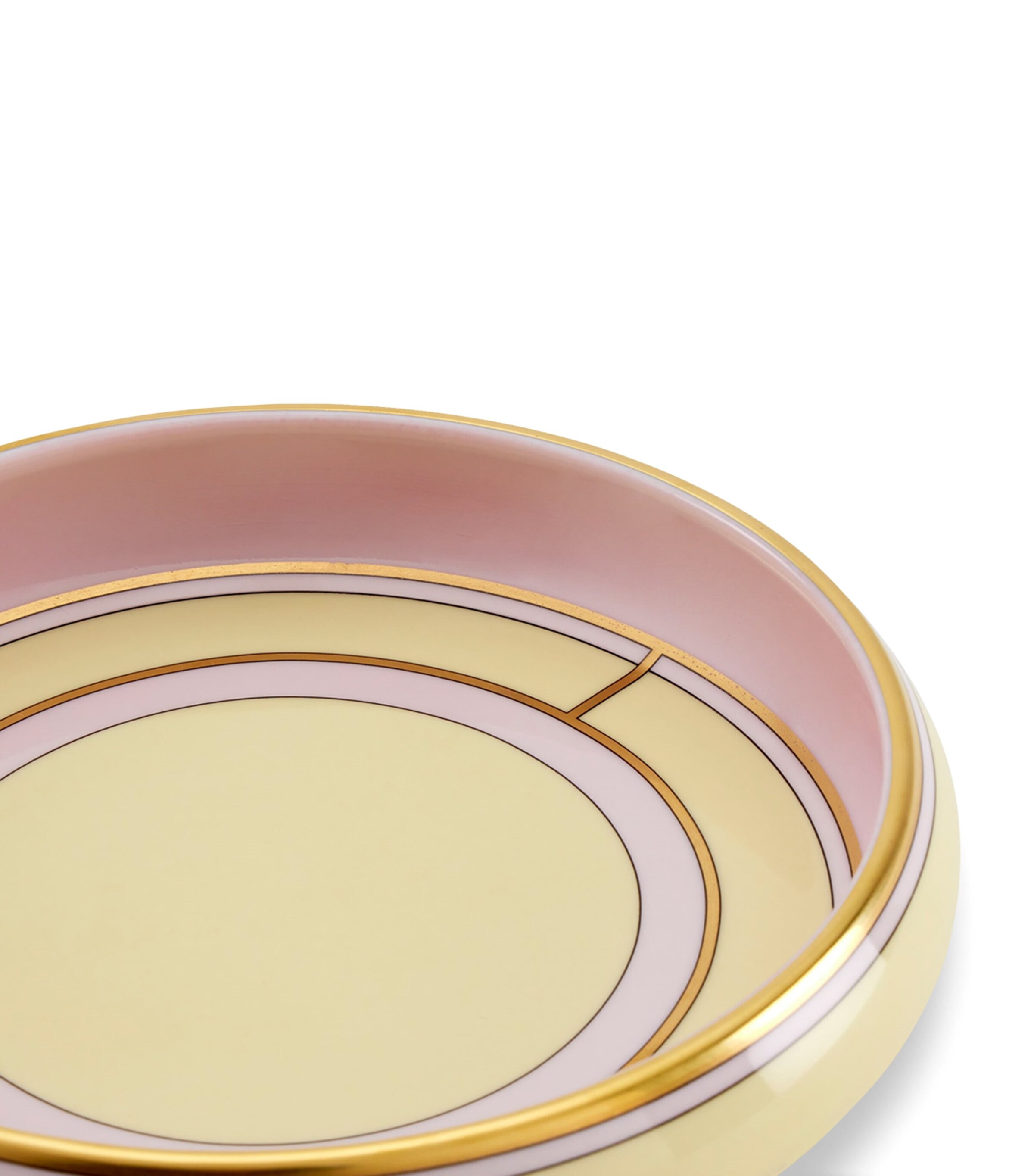 Porcelain Colonna Diva Giallo Round Tray (17cm) G00134901 Image 4