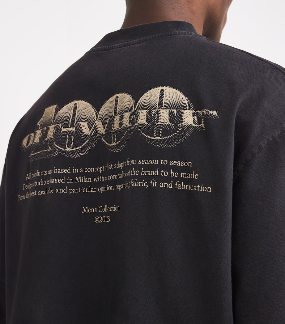 Off-White Mens Cotton Martyrdom T-Shirt Vintage Black Image 6