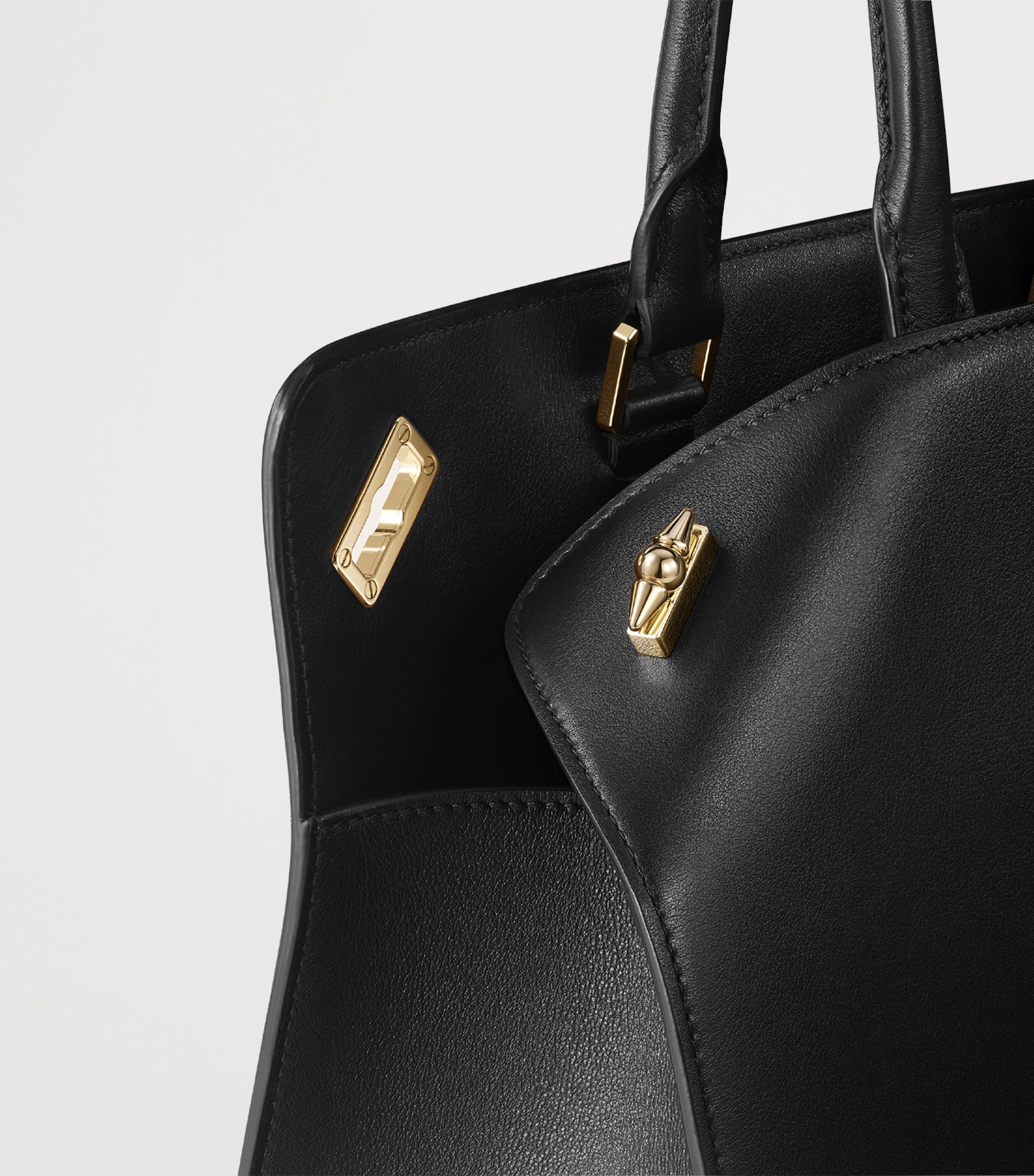 Cartier Small Leather Clash Tote Bag Black Image 4