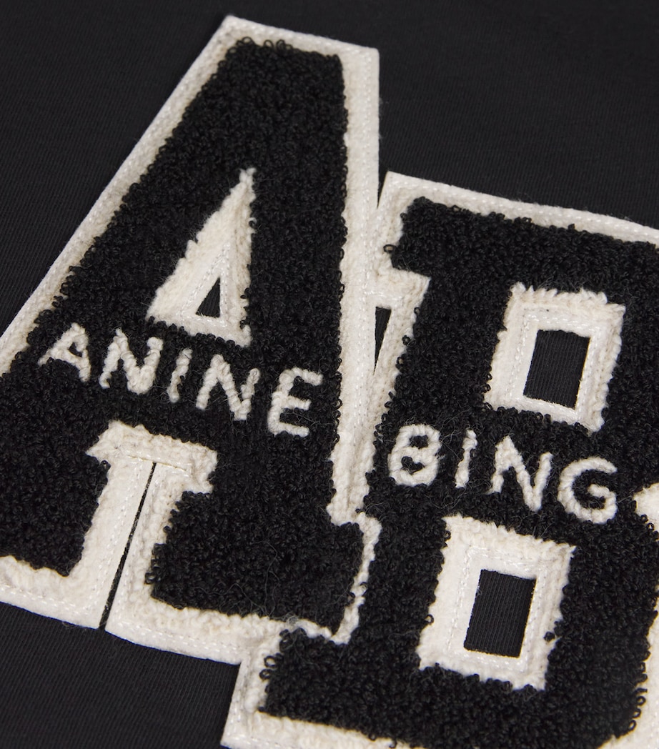 Chenille Patch Lili T-Shirt BLACK Image 5