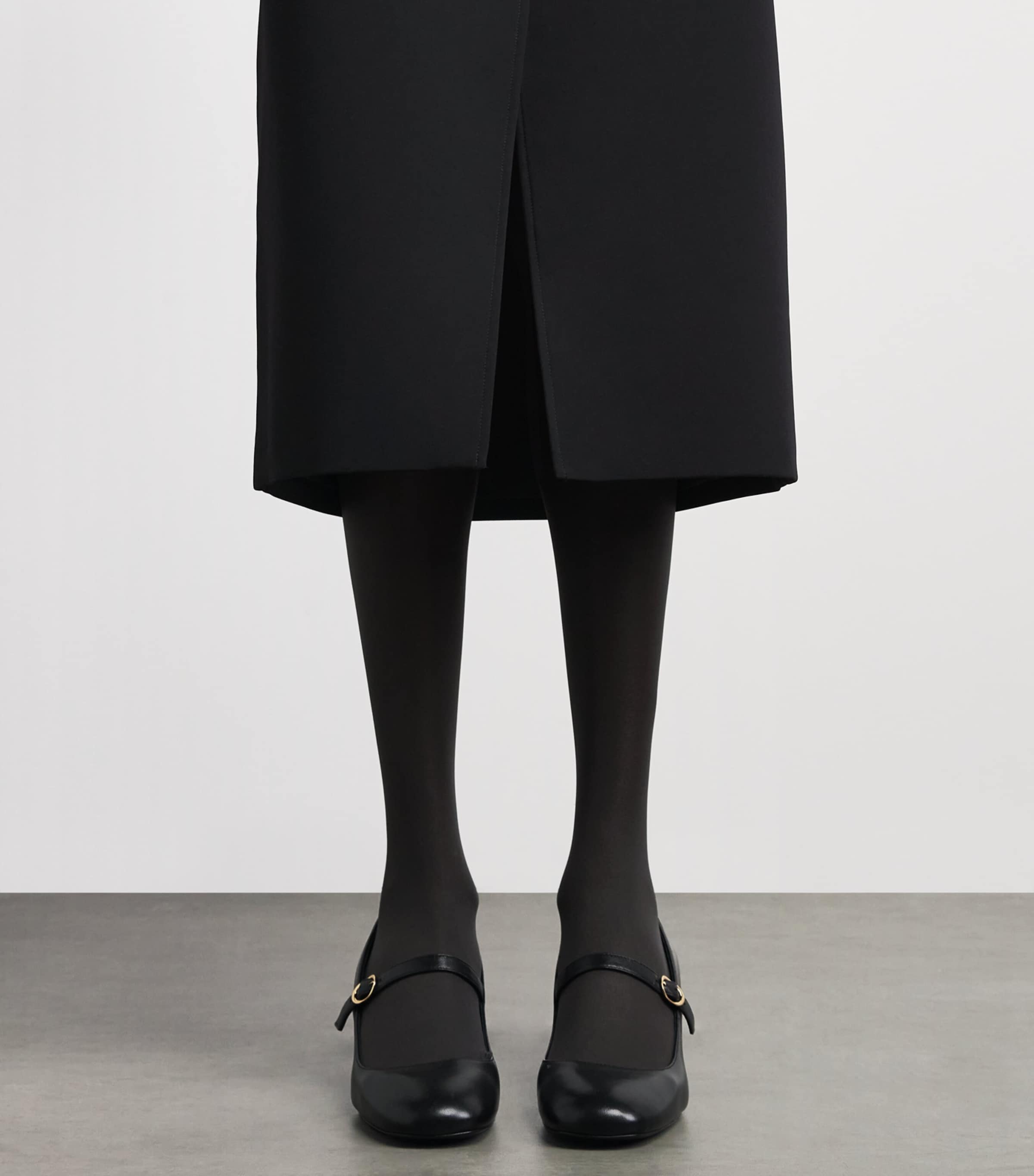 Claudie Pierlot Womens Button-Front Midi Skirt Black Image 3