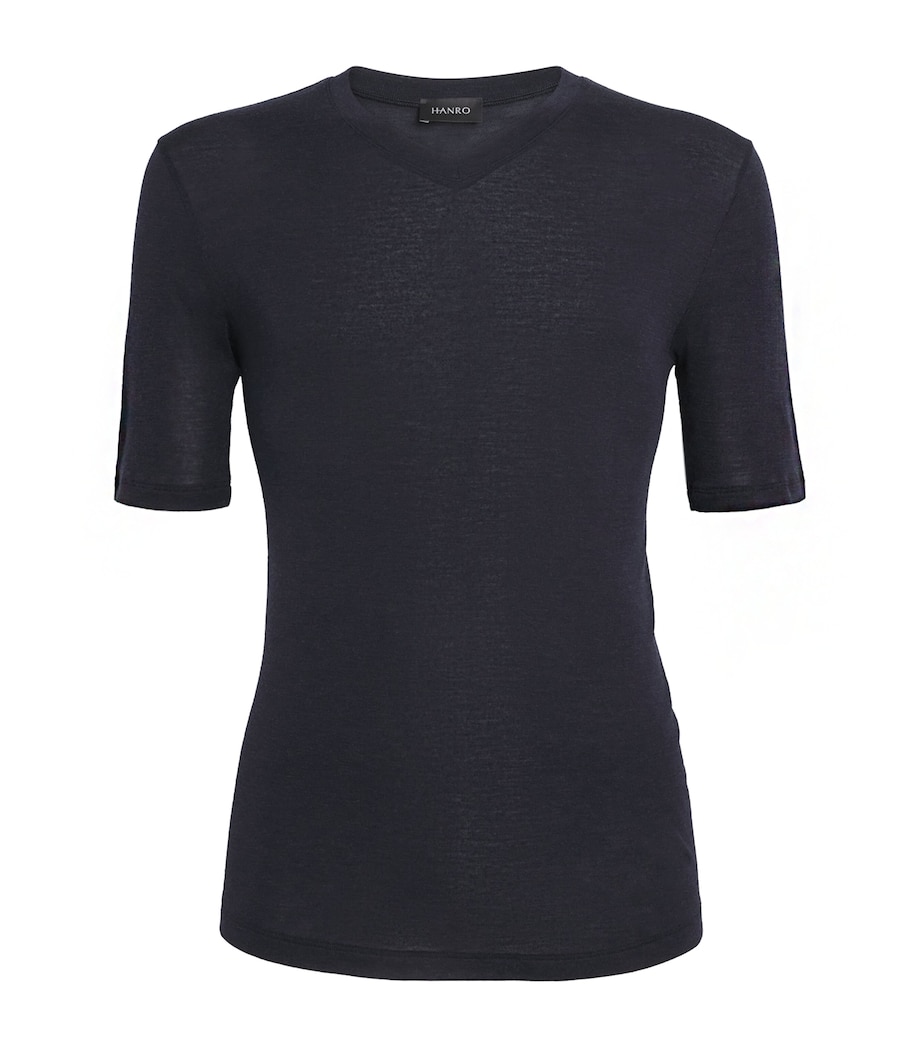 Silk-Cashmere T-Shirt 0019 BLACK Image 1