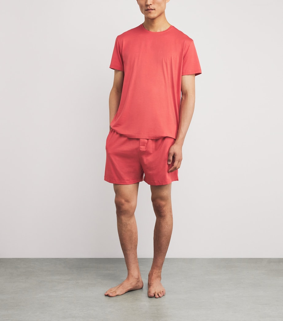 Micromodal Lounge Shorts 020 RED Image 2