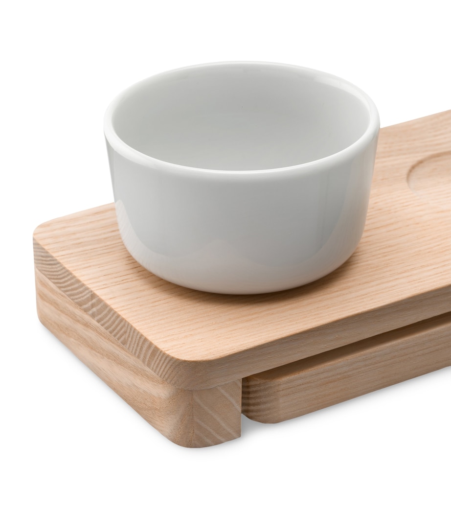 Porcelain Collective Serving Bowls and Tray Set WHITE Image 5