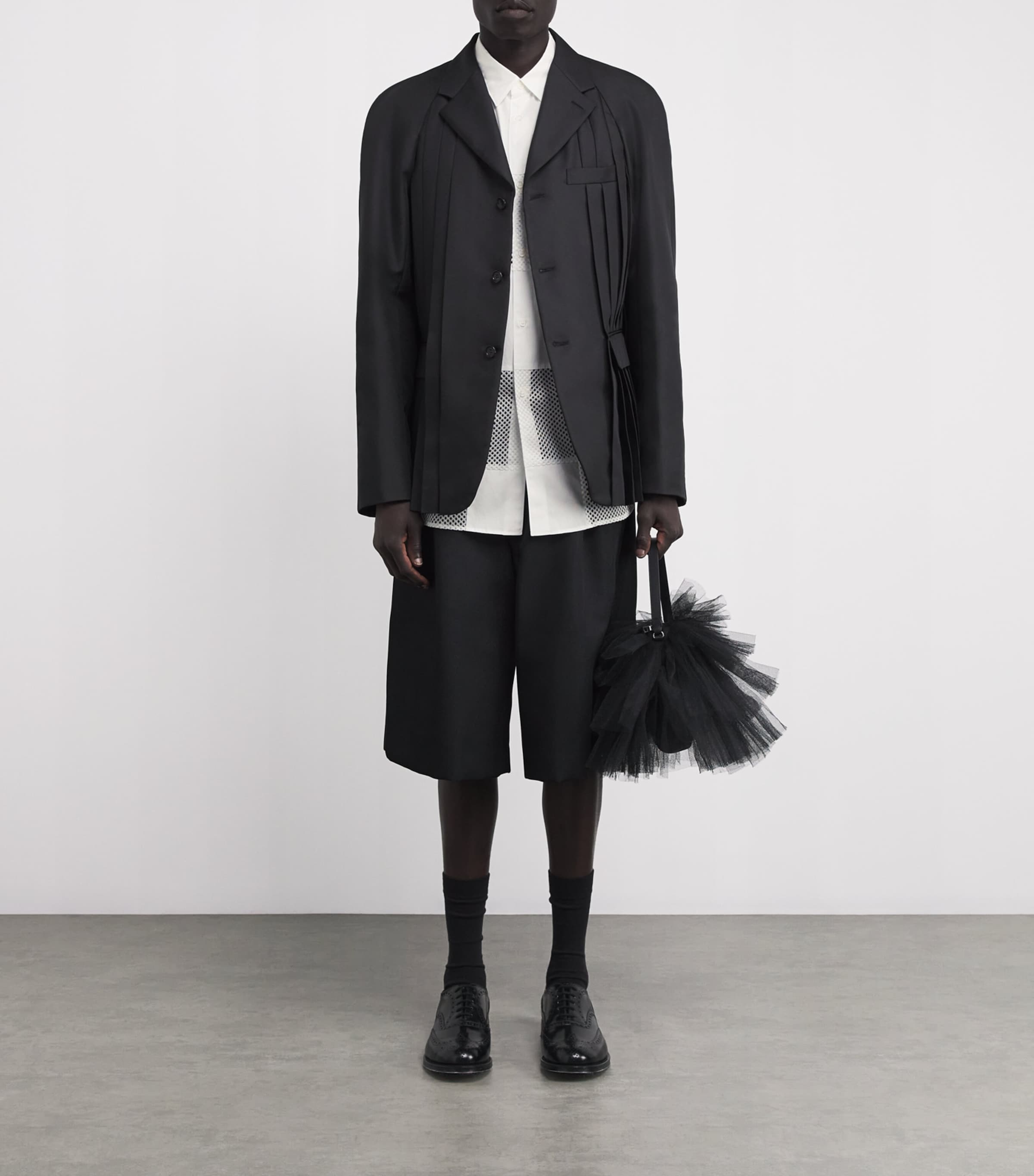 Comme Des Garçons Homme Plus Cotton Mesh Check Shirt Comme Des Garçons Homme Plus Cotton Mesh Check Shirt