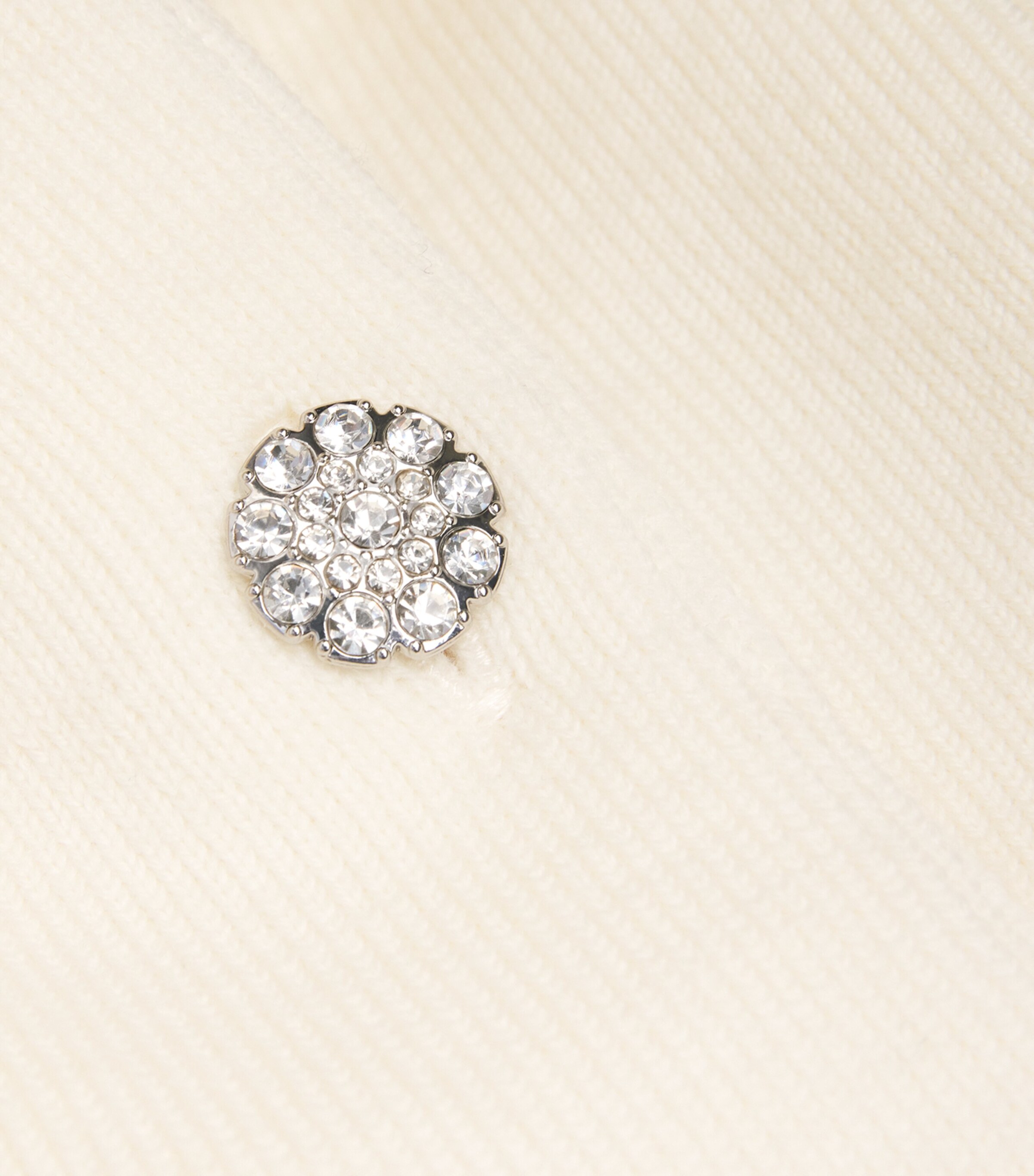 Knitted Embellished Midi Dress CREAM Image 5