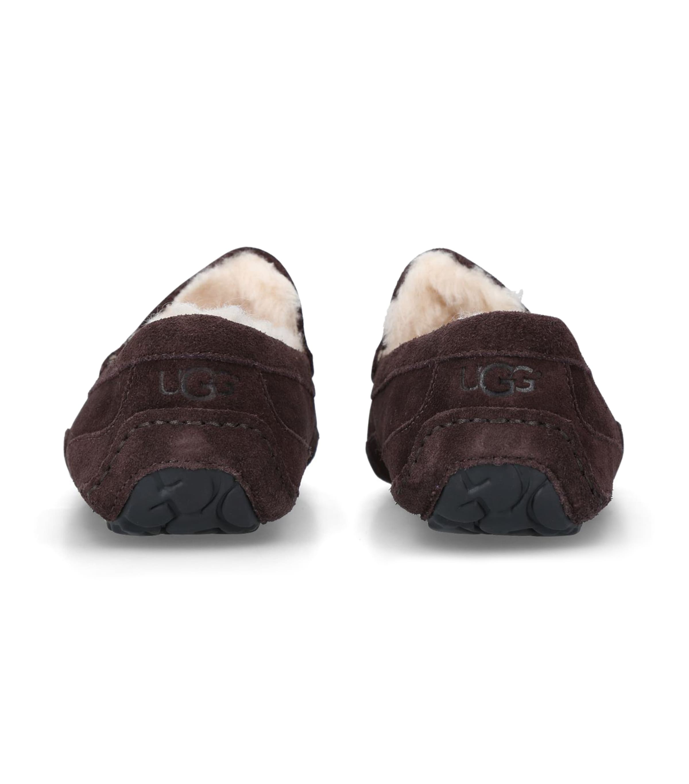 Suede Ascot Slippers DARK BROWN Image 2