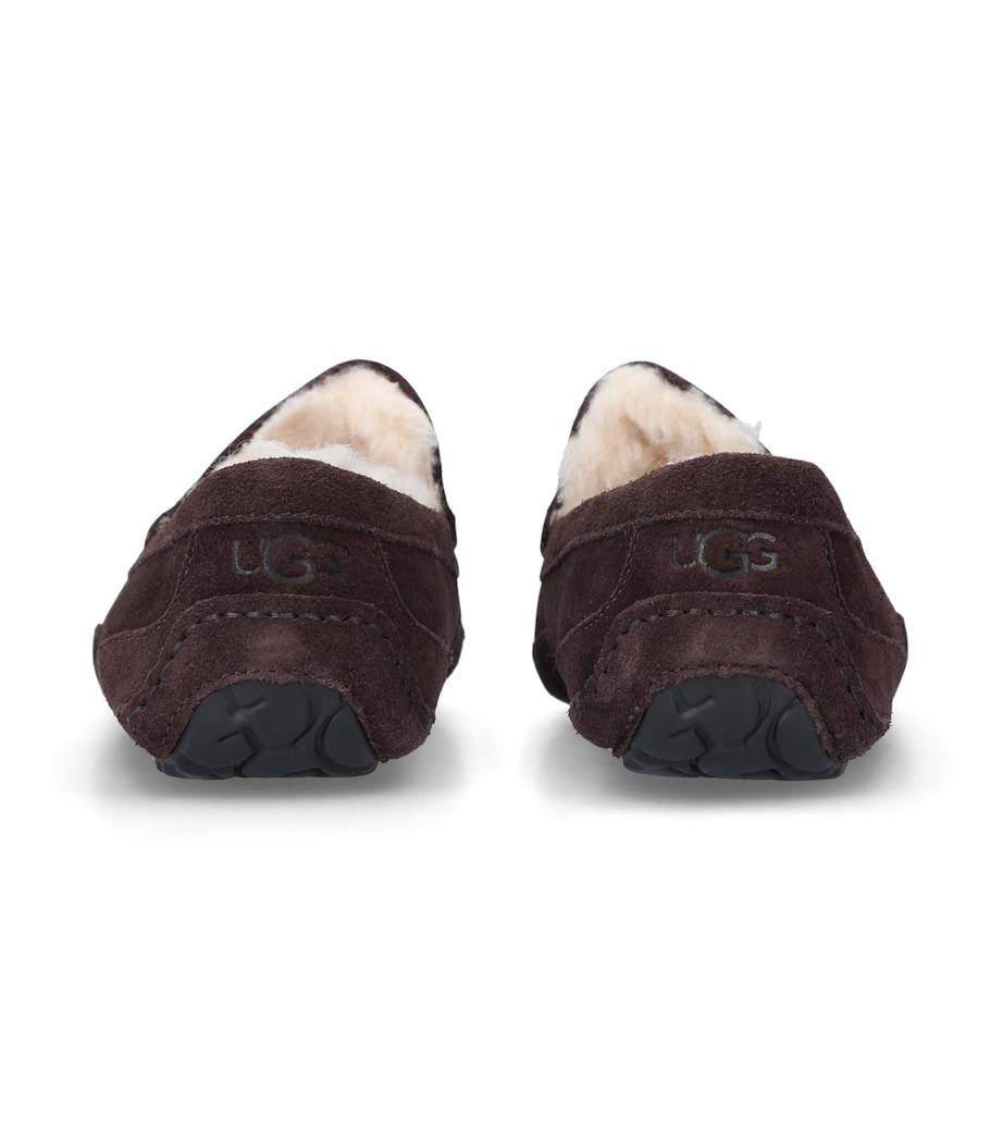 Suede Ascot Slippers DARK BROWN Image 2