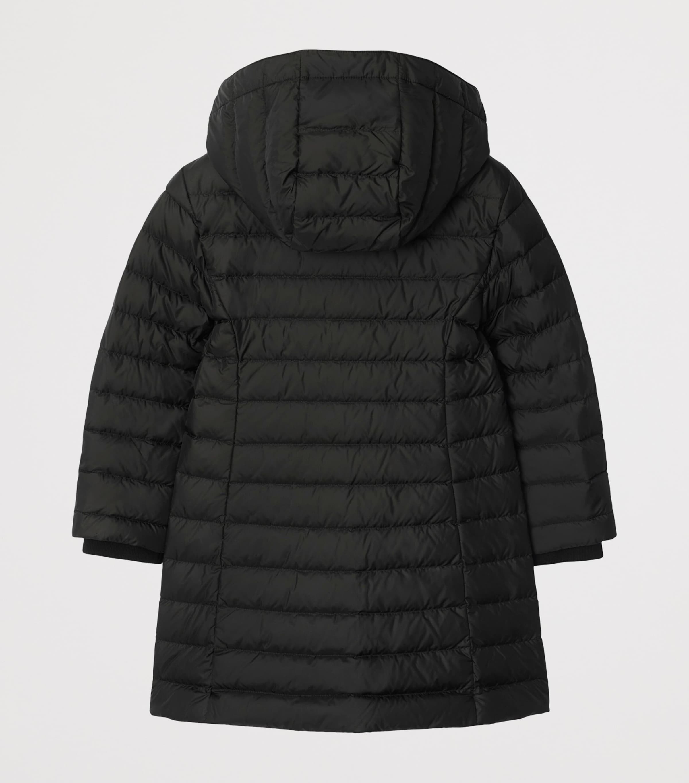 Burberry Kids Black Down Hooded Puffer Jacket (3-12 Years