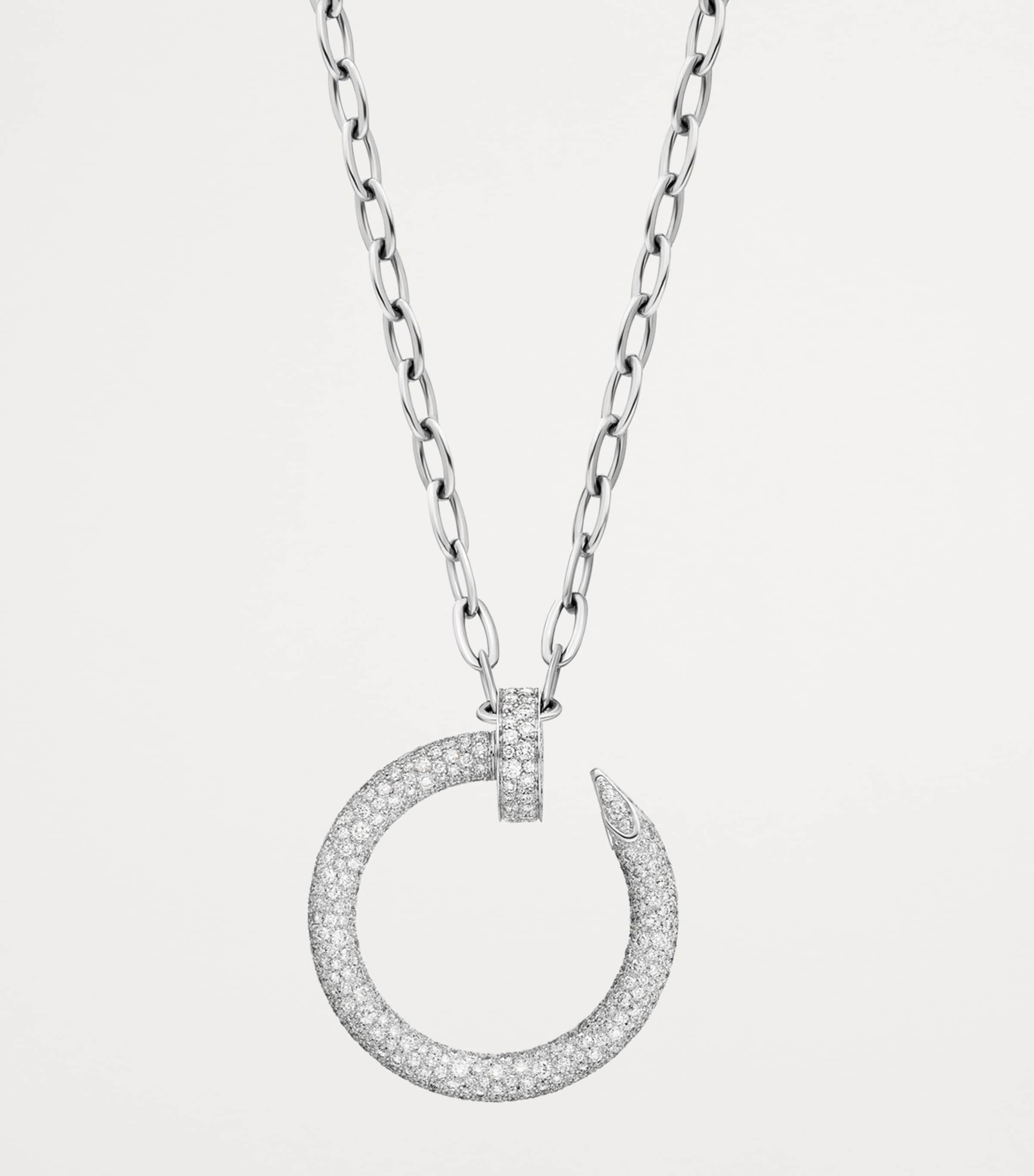 Cartier White Gold and Diamond Juste un Clou Necklace White Gold Image 2