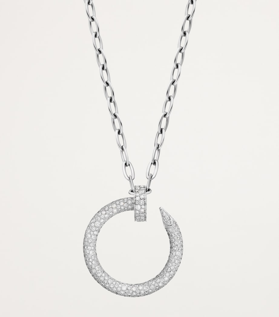 White Gold and Diamond Juste un Clou Necklace WHITE GOLD Image 2