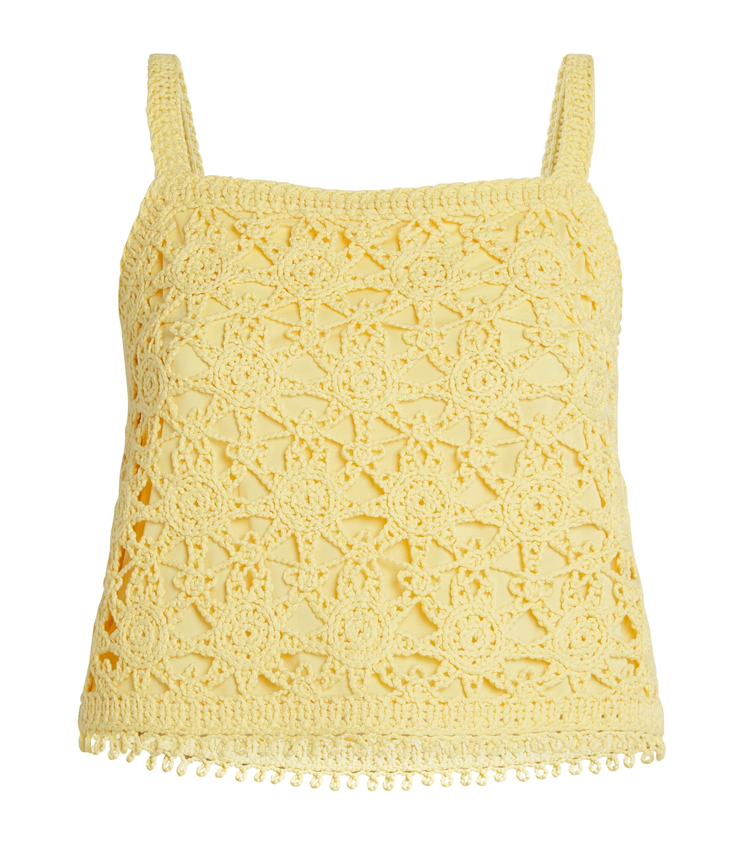 Maje Crochet-knit Crop Top