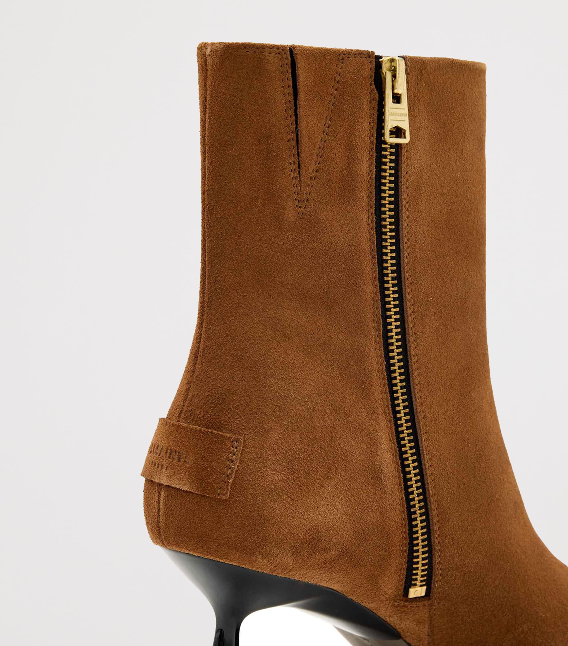 Suede Vivian Ankle Boots 60 SEPIA BROWN Image 5