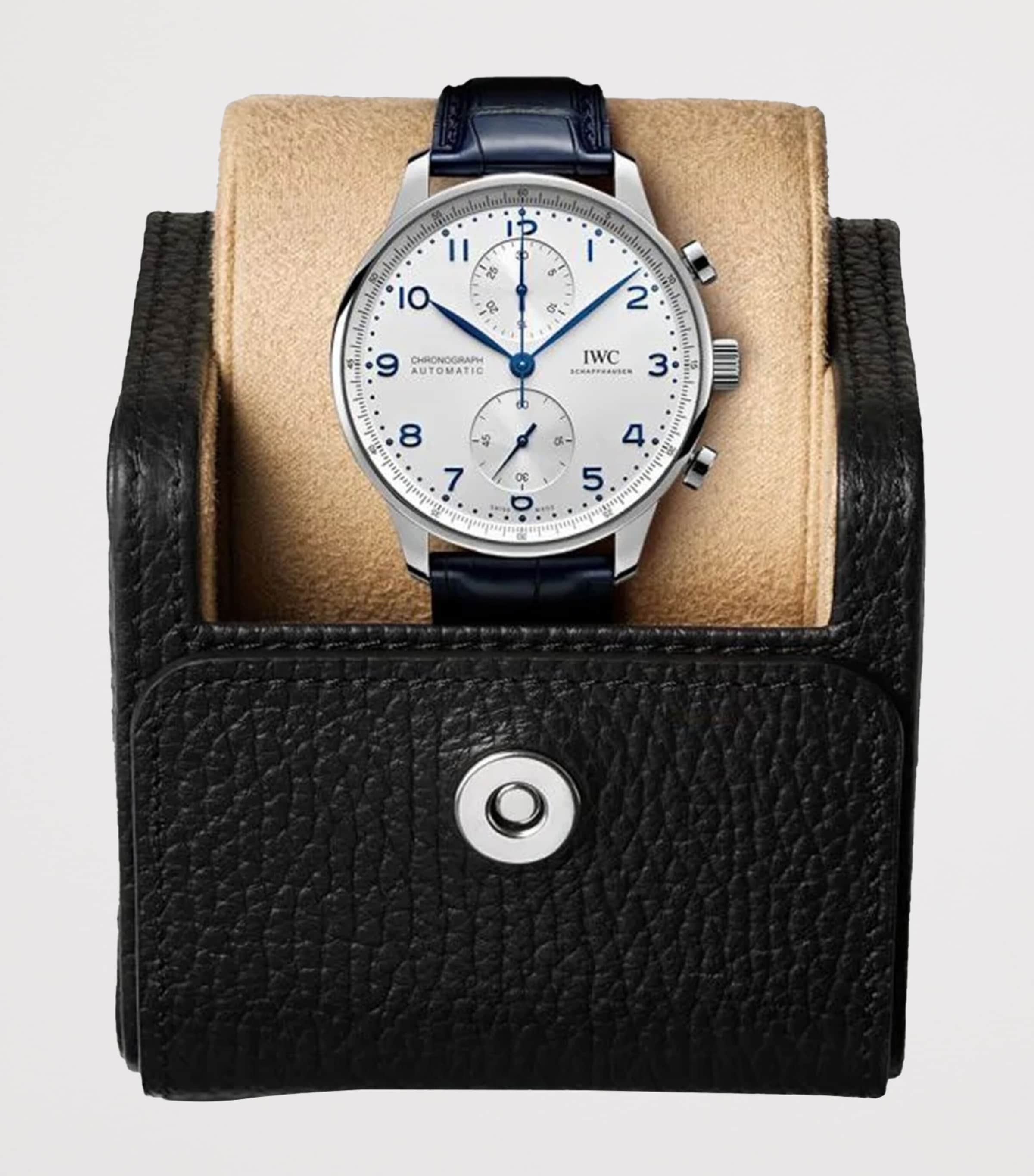 IWC Schaffhausen Stainless Steel Portugieser Chronograph Watch 41mm Silver Image 8