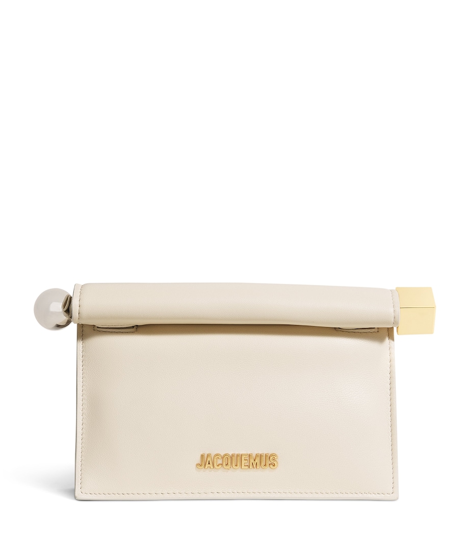 Leather La Petite Pochette Clutch Bag LIGHT IVORY 115 Image 1
