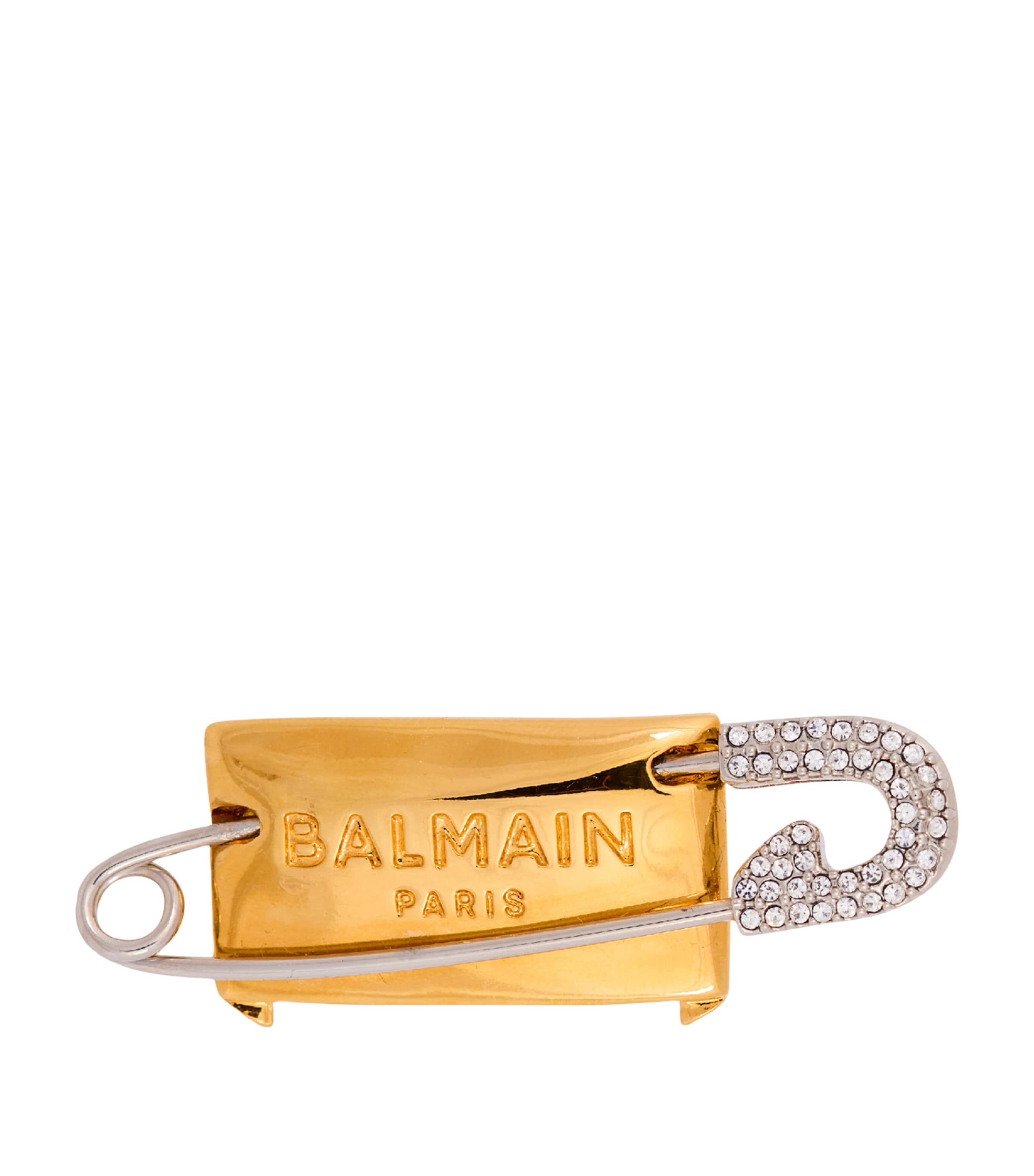 BALMAIN SAFETY PIN BROOCH