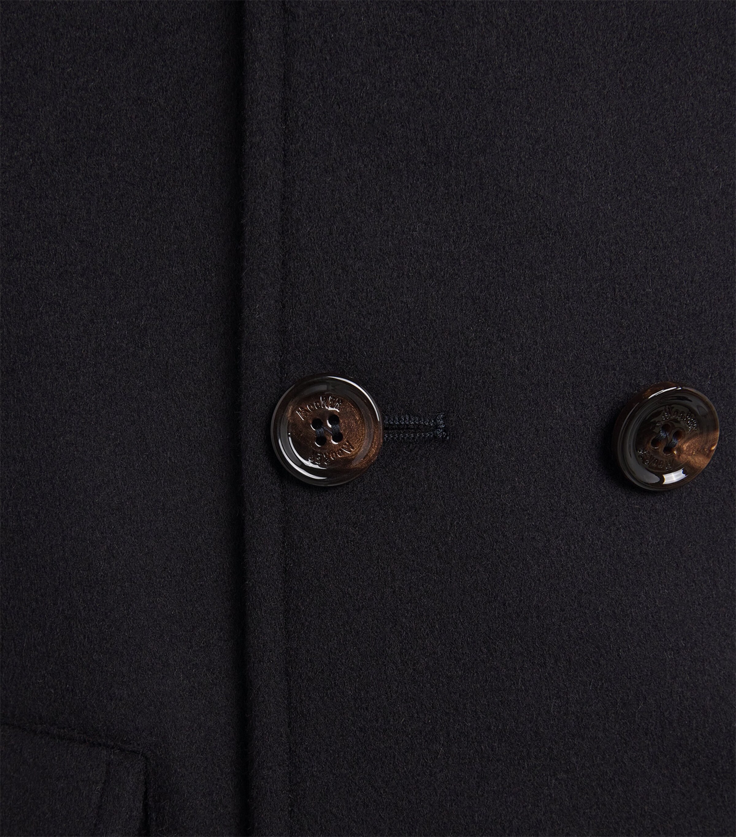 Double-Breasted Pea Coat U0497 NAVY Image 5