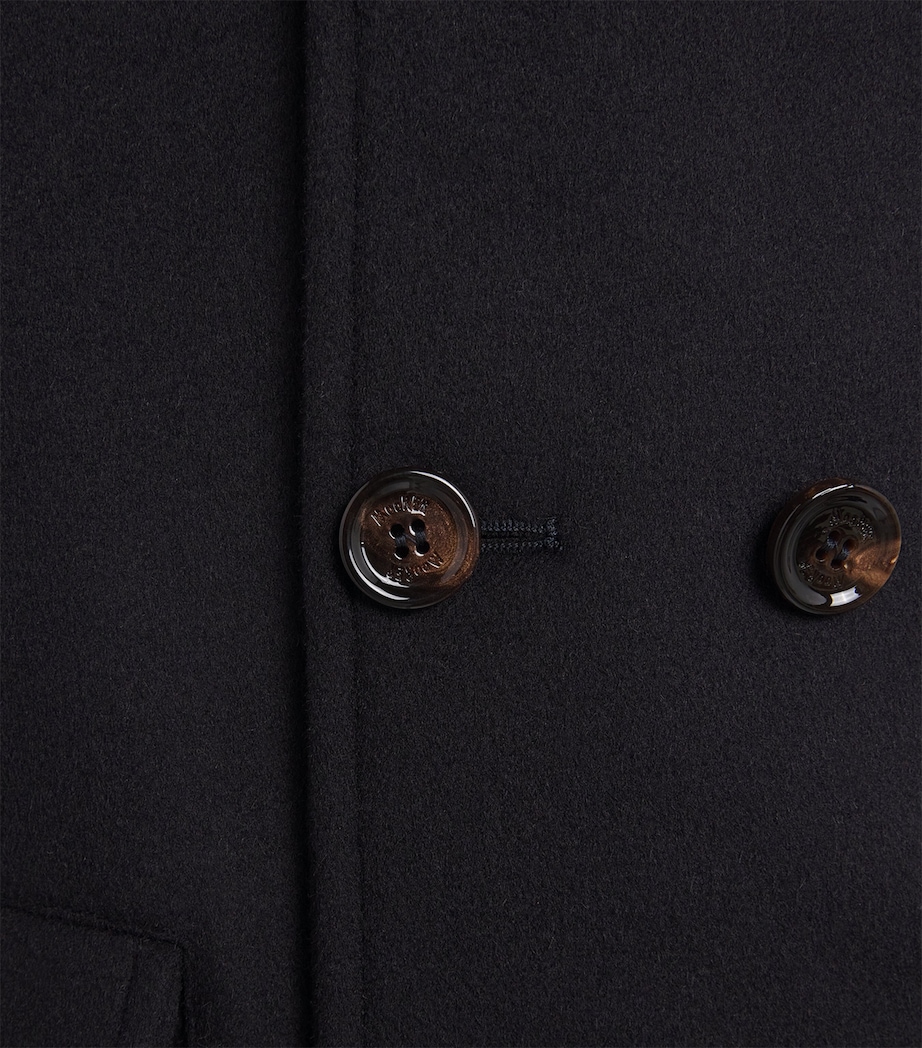 Double-Breasted Pea Coat U0497 NAVY Image 5