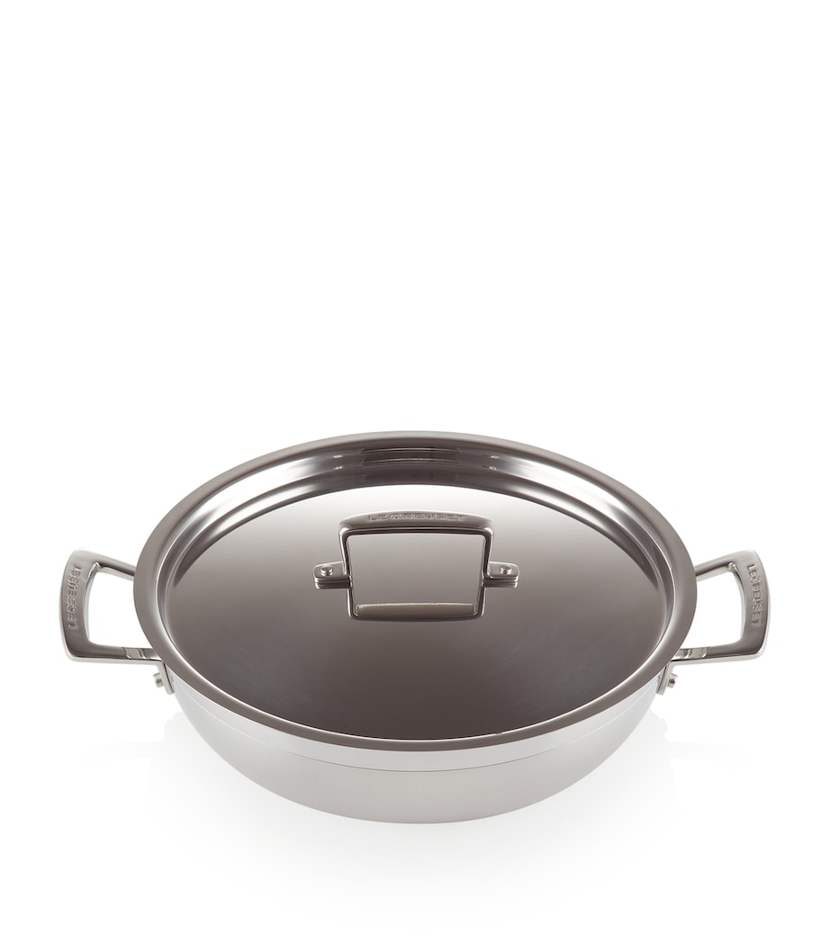 3-Ply Stainless Steel Shallow Casserole Dish (26cm) STEEL Image 6