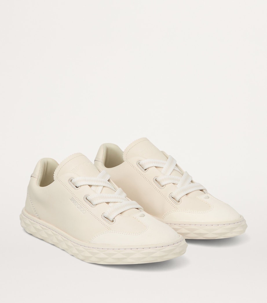 Diamond Light Flex Leather Sneakers V LATTE Image 3