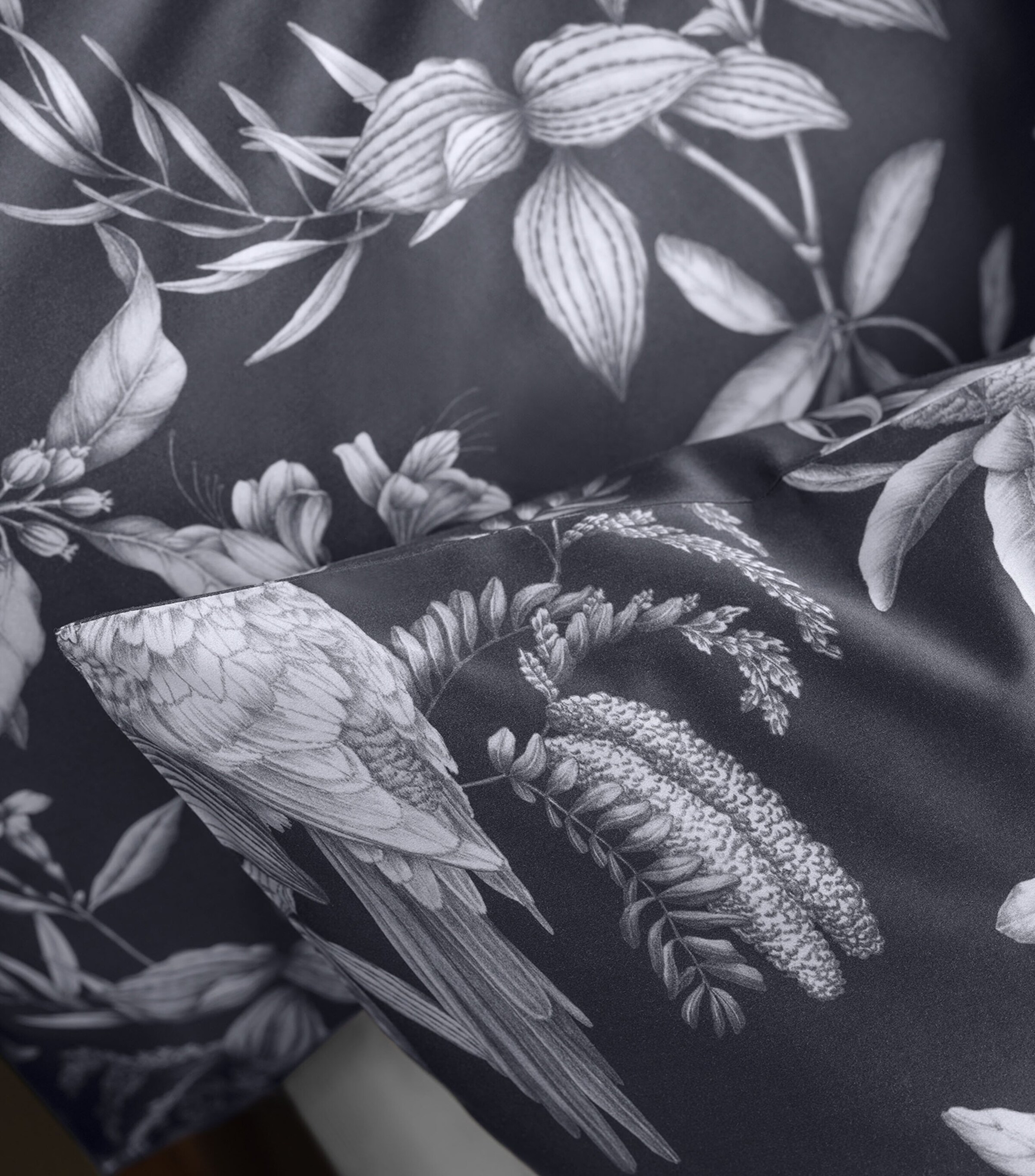 Schlossberg Cotton Sateen Calypso King Oxford Pillowcase (50cm x 90cm) Noir Image 5