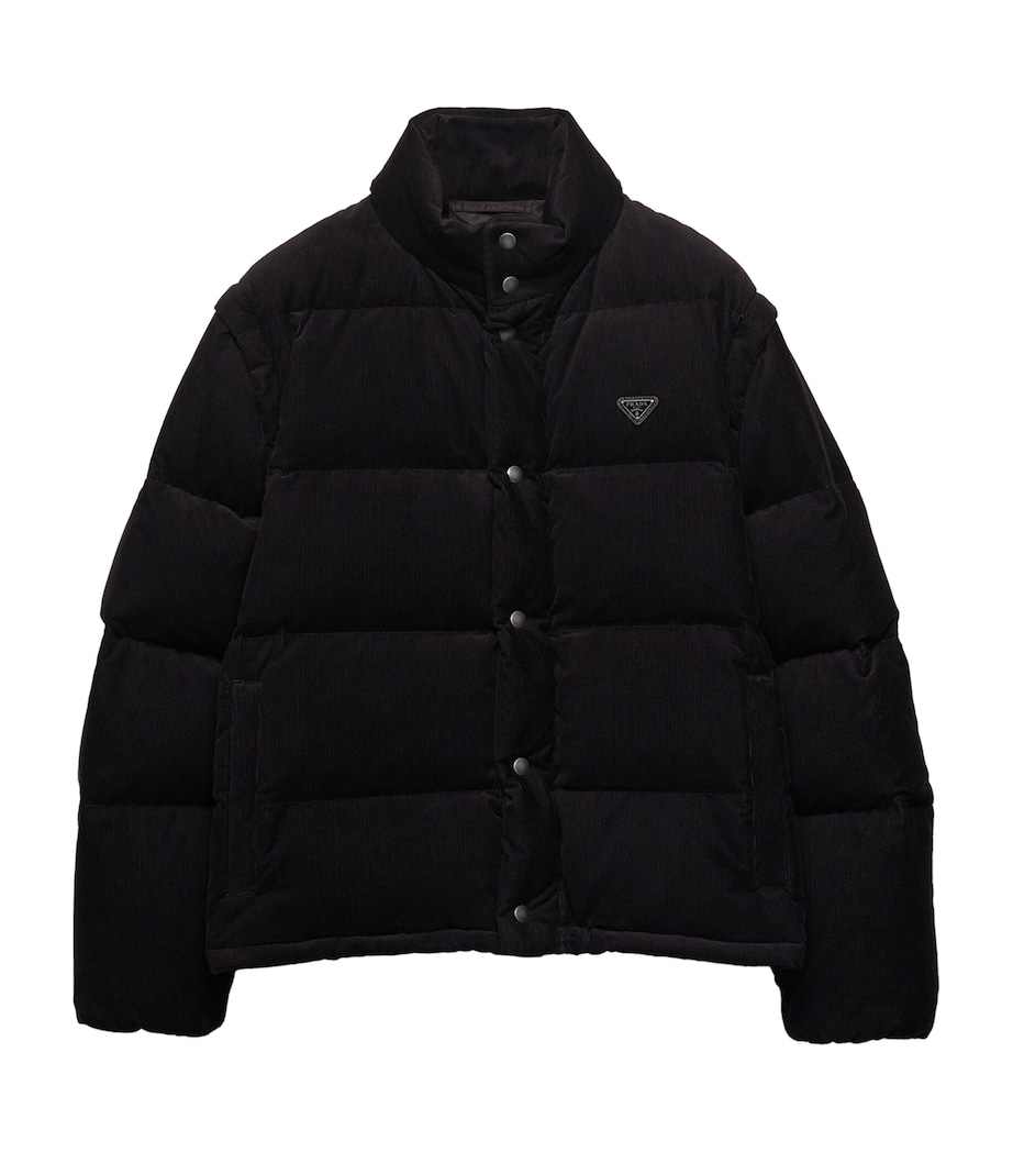 Cotton Corduroy Puffer Jacket F0002 Image 1