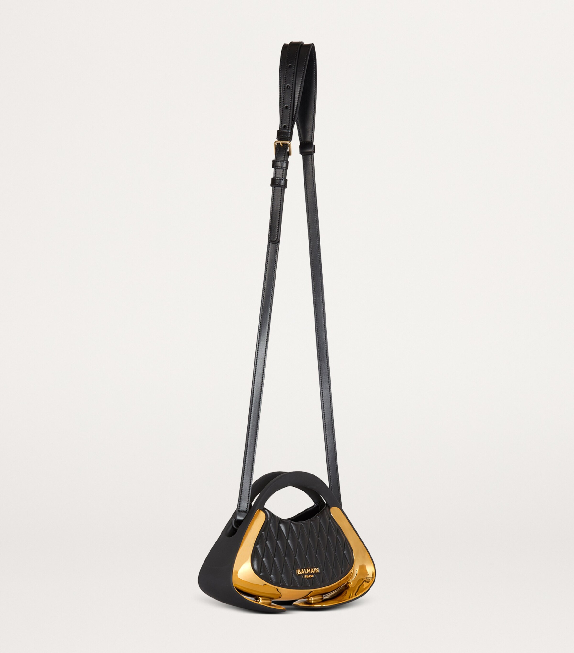 Balmain Small Jolie Madame Top-Handle Bag Ead Noir/or Image 2