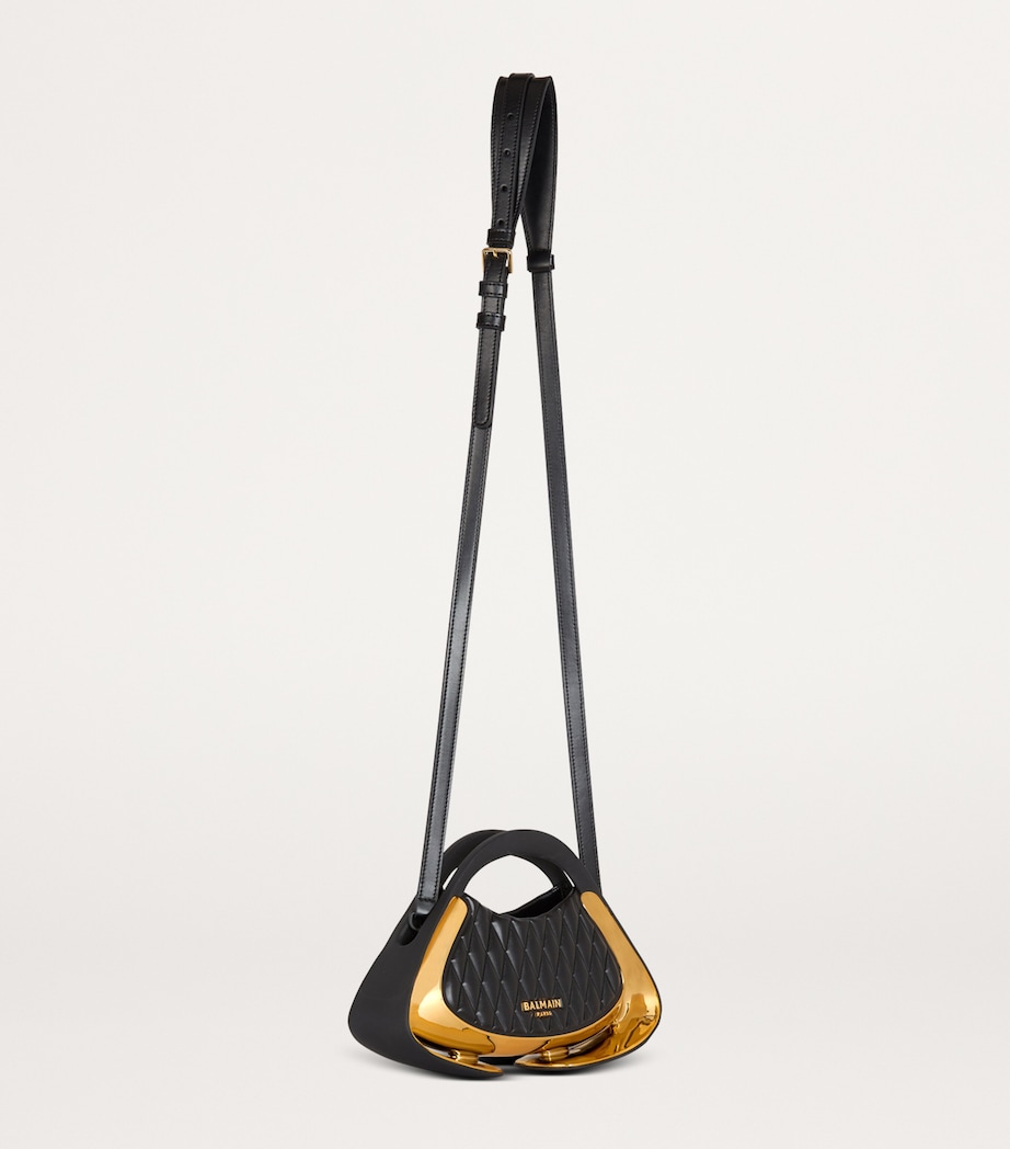 Balmain Small Jolie Madame Top-Handle Bag Ead Noir/or Image 2