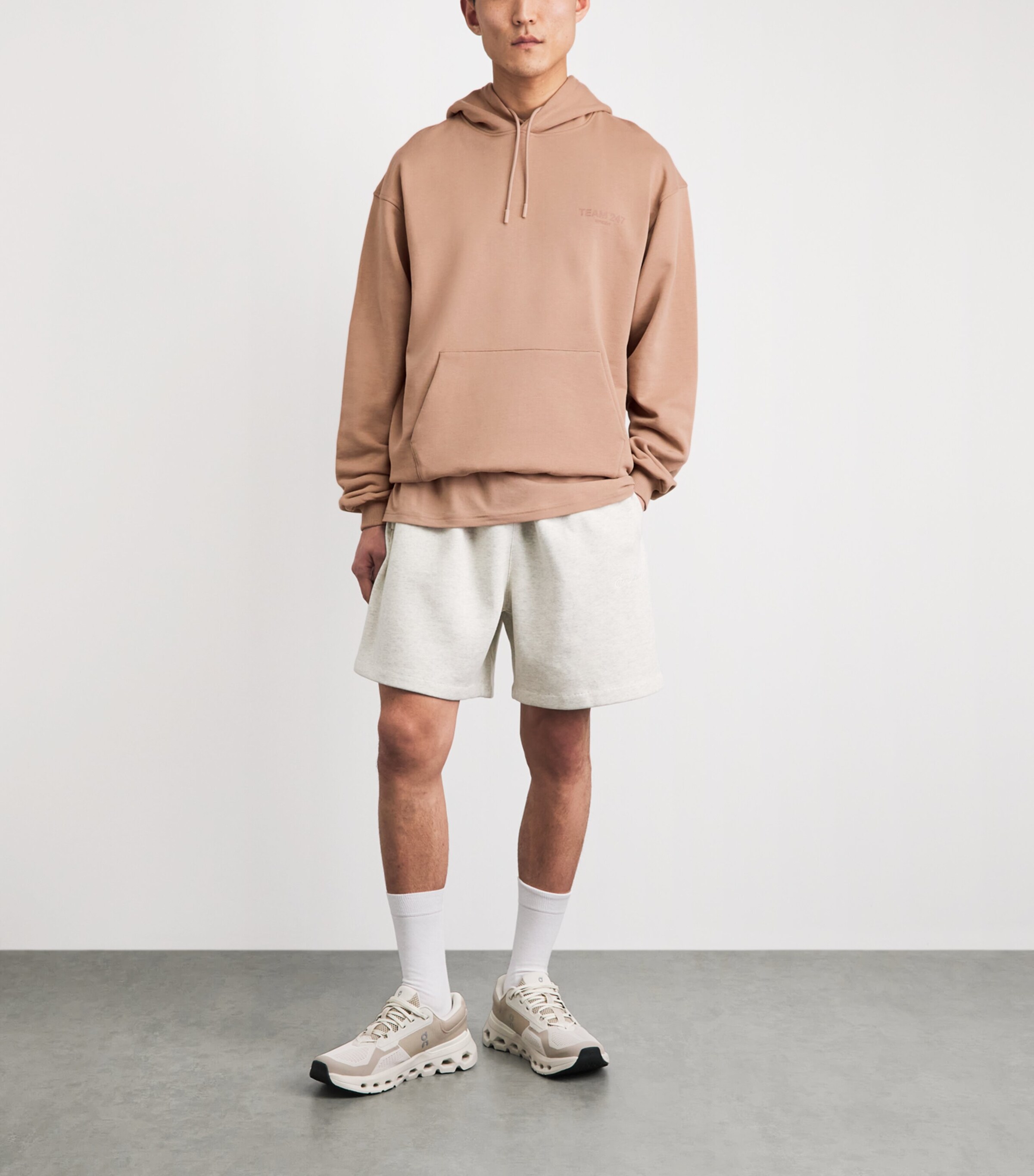 Represent 247 Mens Cotton Team 247 Hoodie Clay Image 2