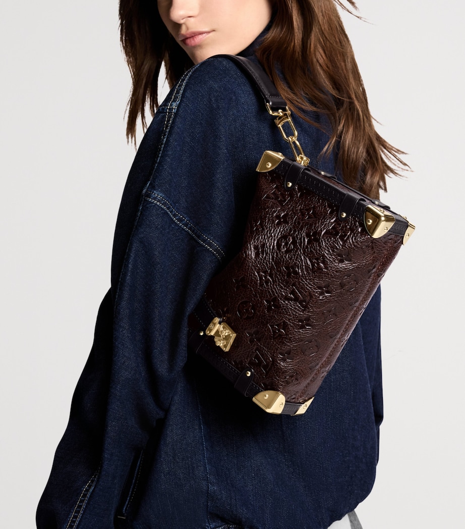 Leather Side Trunk MM Shoulder Bag BLACK Image 2