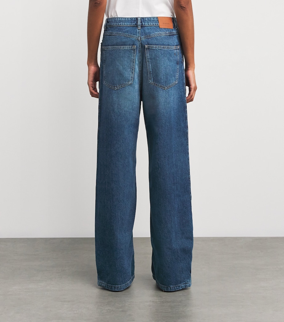 Gastone Wide-Leg Jeans 005 MIDNIGHT BLUE Image 4