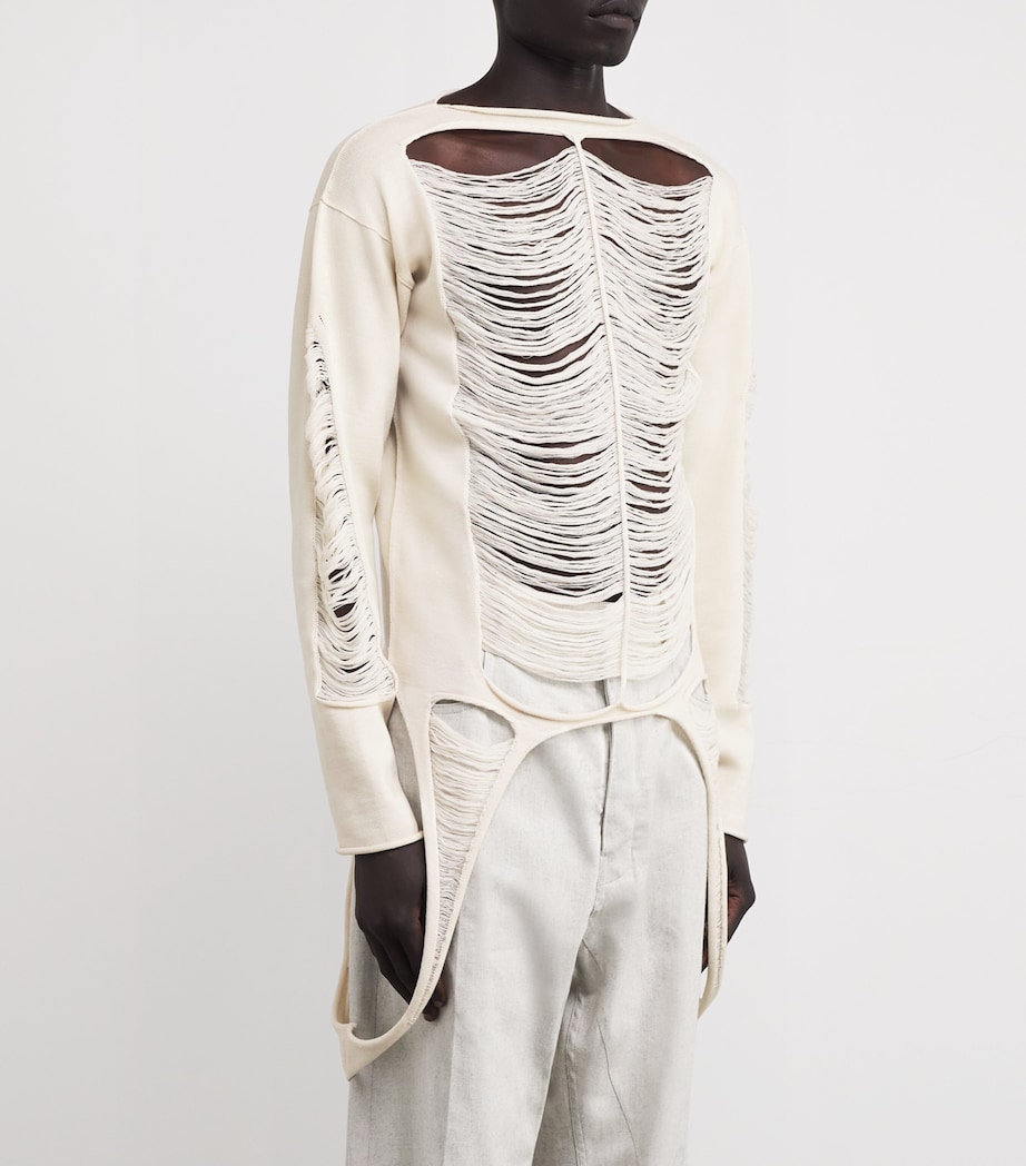 Wool Distressed Sweater 41/DINGE Image 3