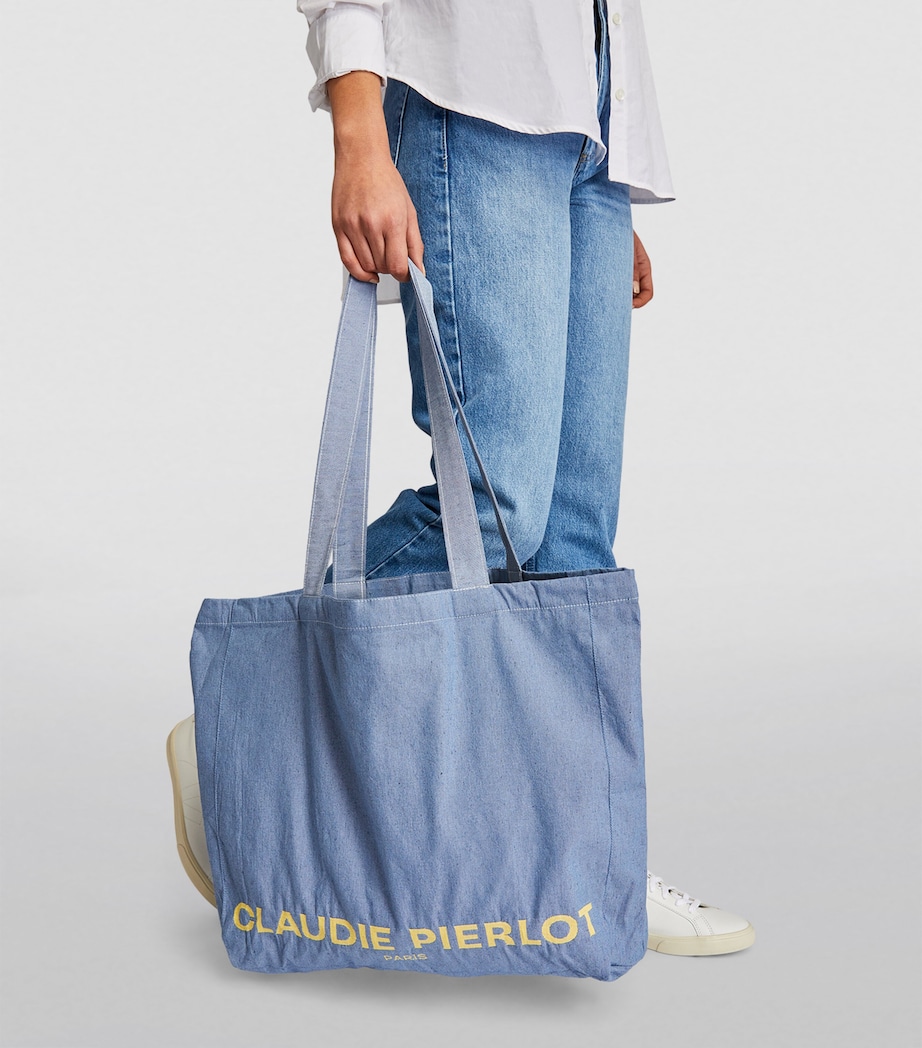 Logo Tote Bag BLUE Image 5