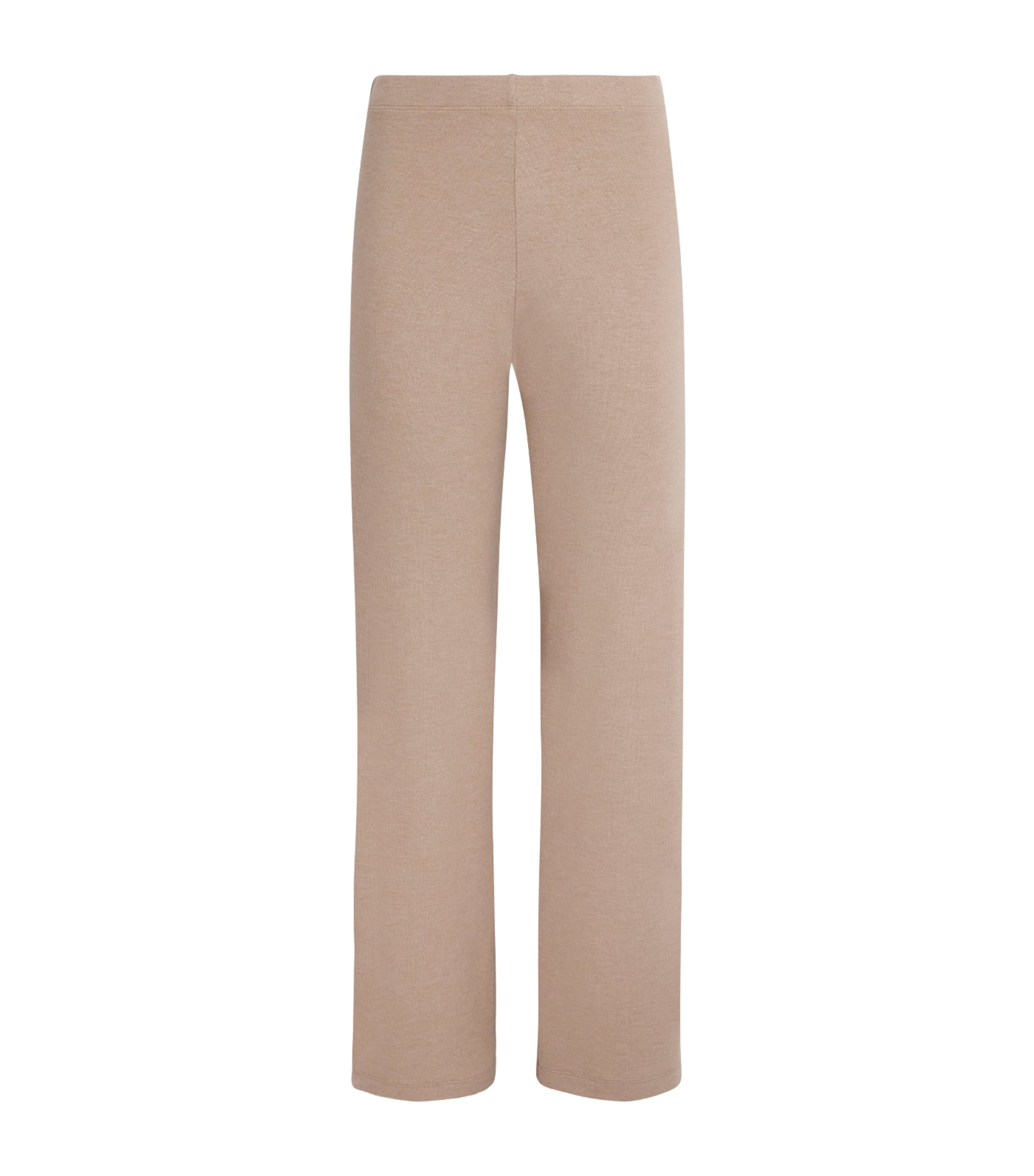 LESET Womens Lauren Wide-Leg Lounge Trousers Sable Image 1