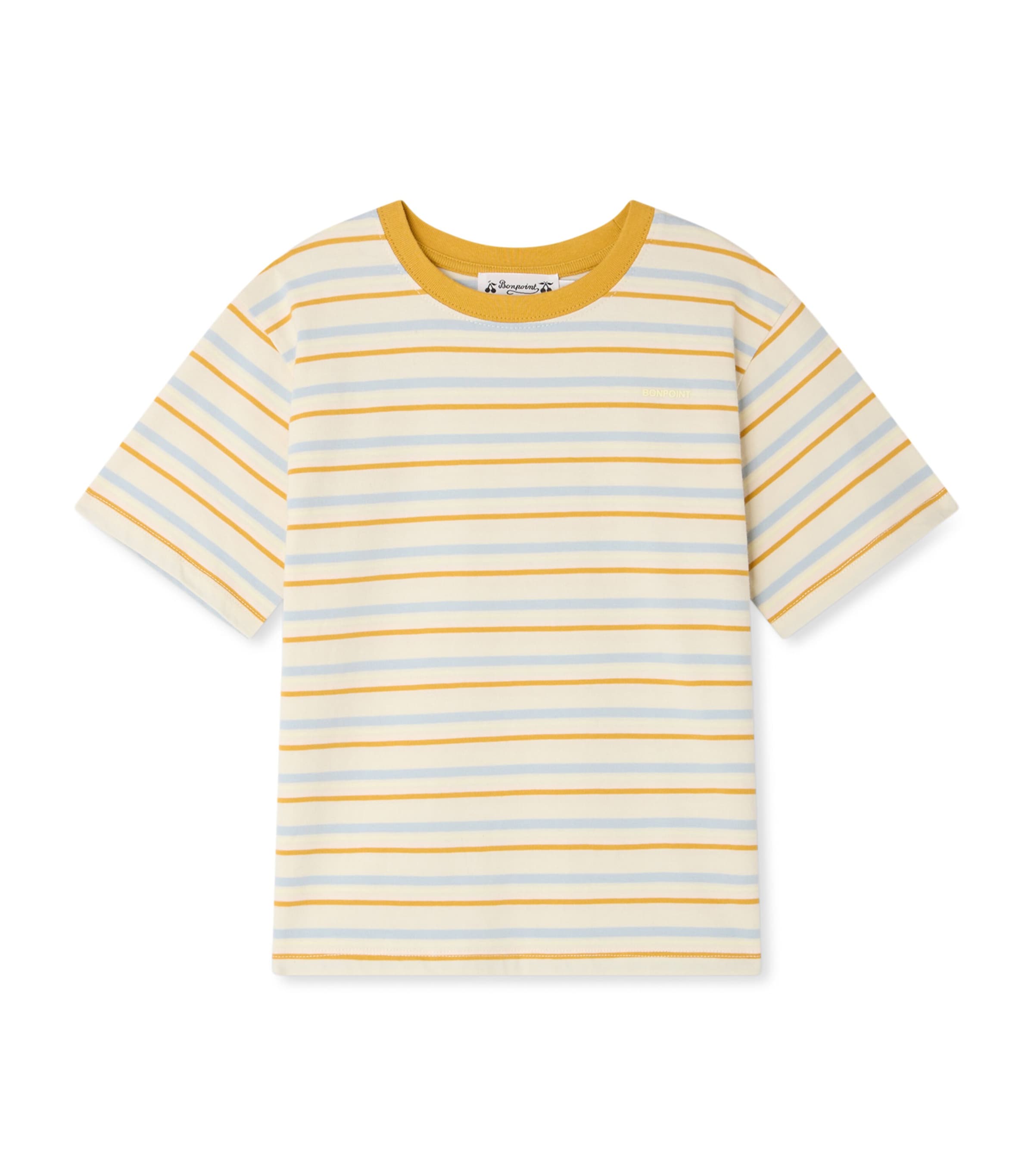 Bonpoint Cotton Stripe T-Shirt (6-18 Months) Ra Multicolore Image 1