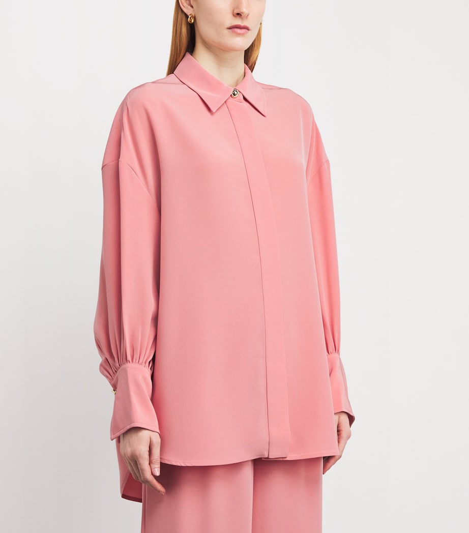 Joseph Womens Satin Camilia Blouse Blush Image 4