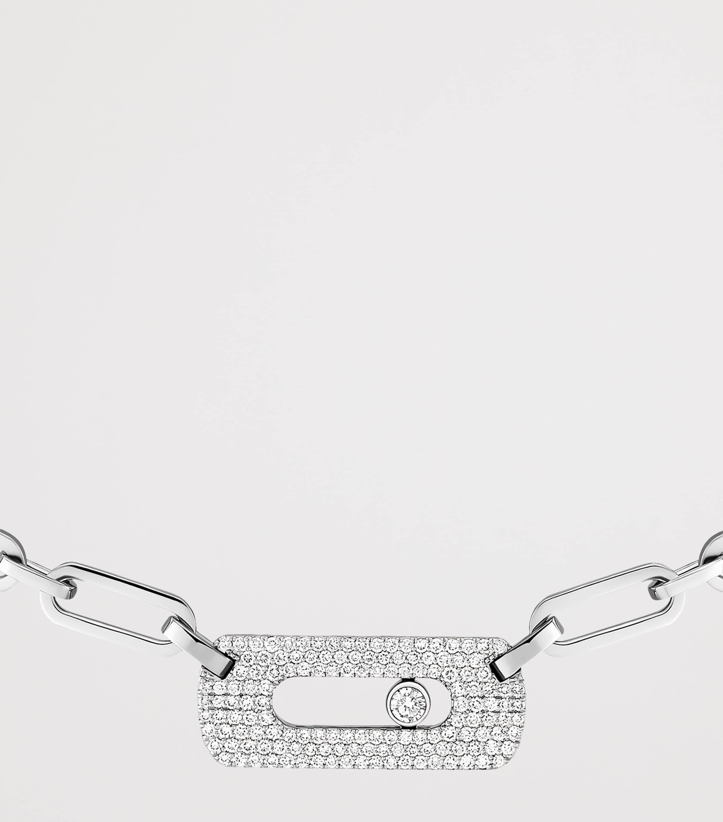 Messika Move Link White Gold and Diamond Necklace (0.78ct) White Gold Image 3
