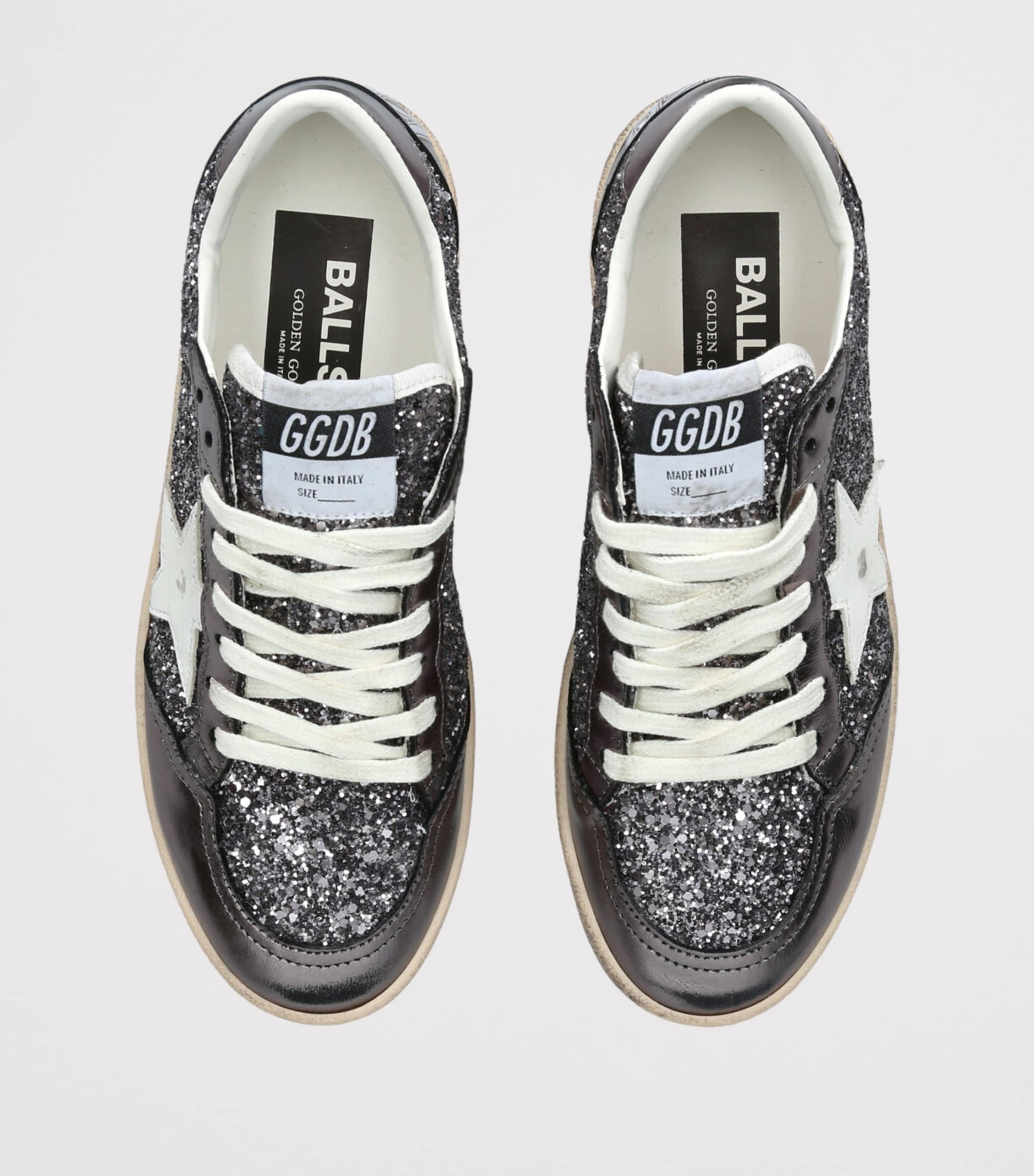 Golden Goose Glitter Ball Star Sneakers Grey/m.cmb Image 4