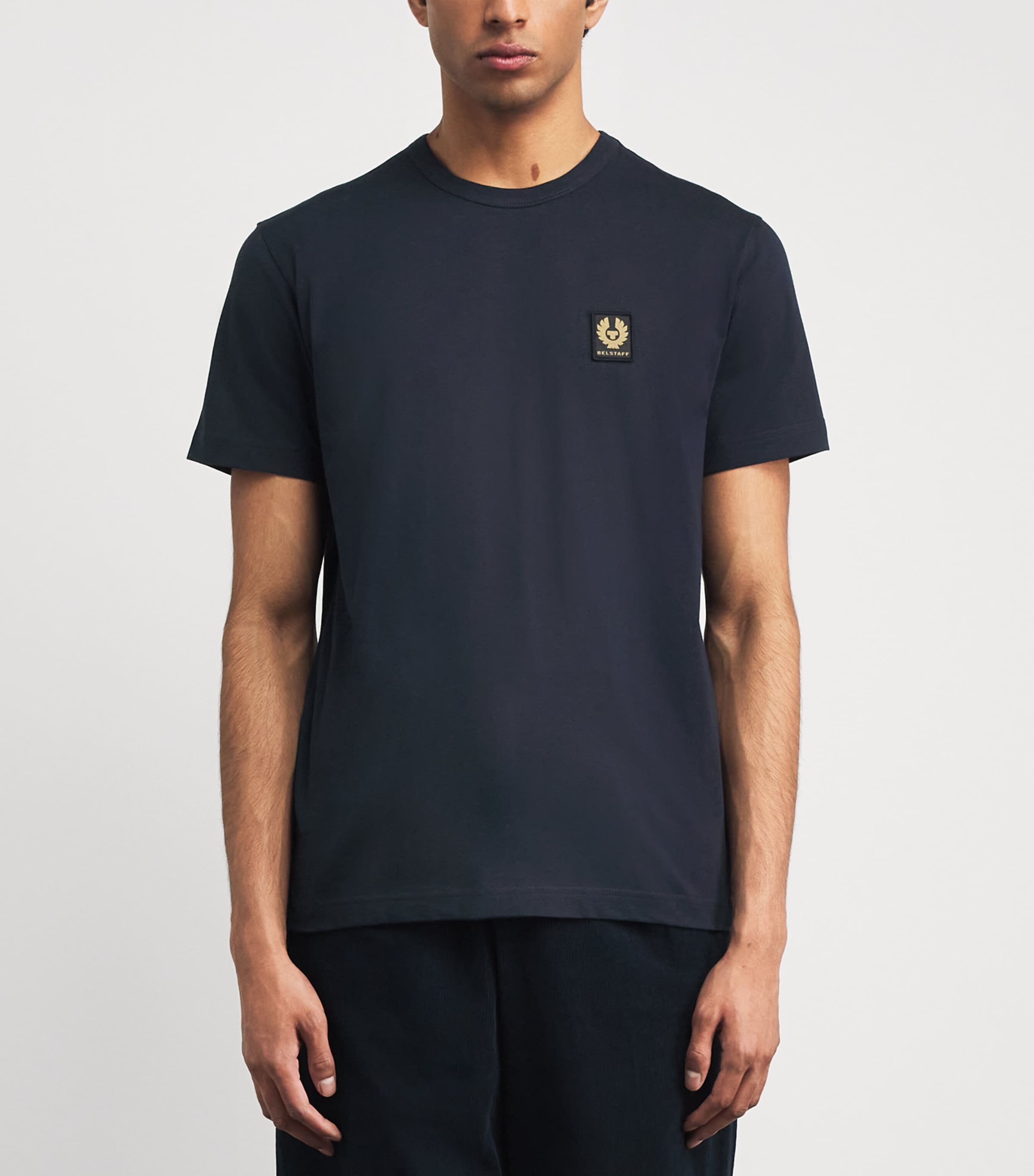 Belstaff Mens Cotton Logo T-Shirt Dark Inkdkink Image 4