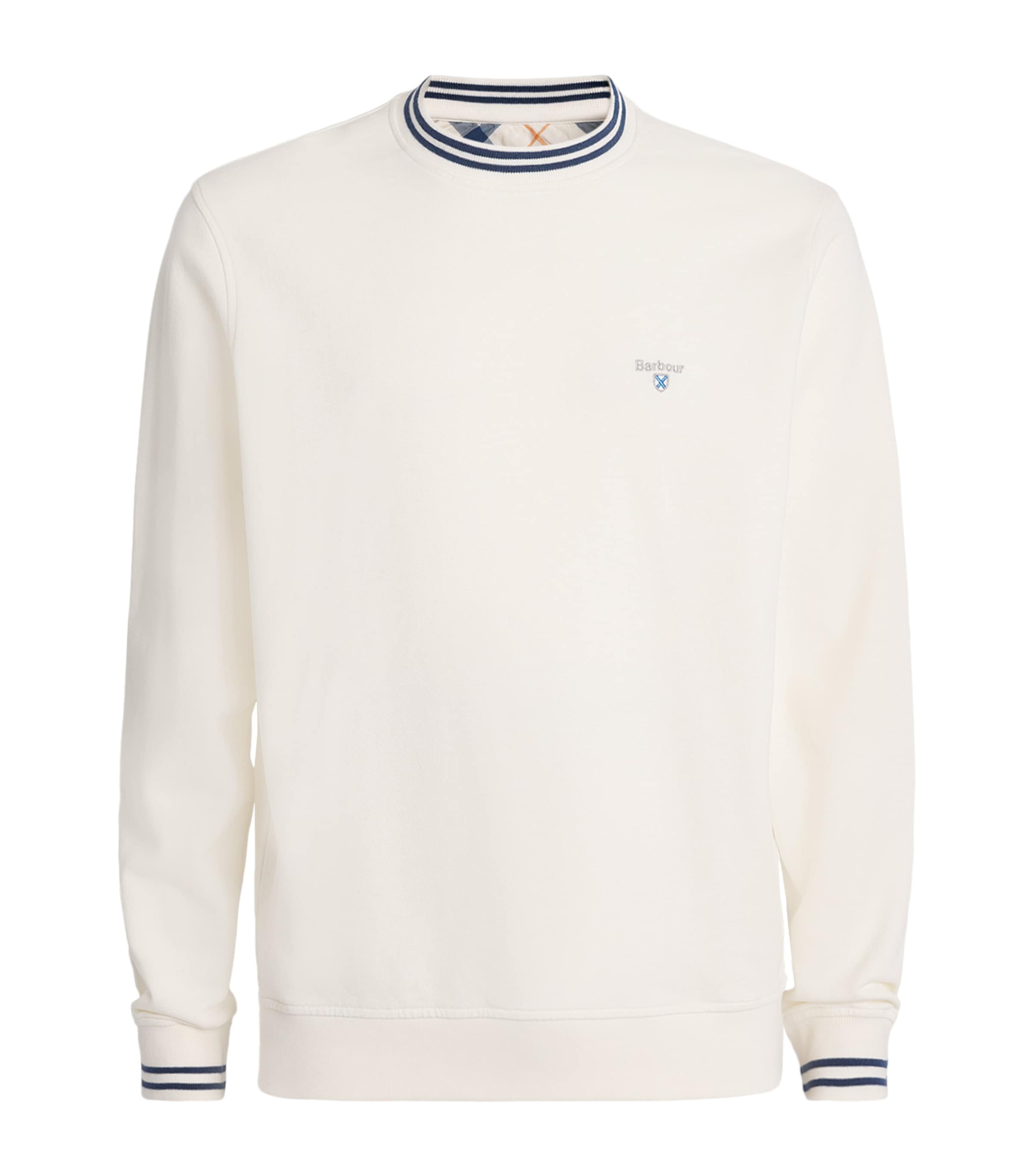 Barbour Cotton Rosford Crew-Neck Sweatshirt | Men Clothing | Sweatshirts & Hoodies | Designers | Barbour