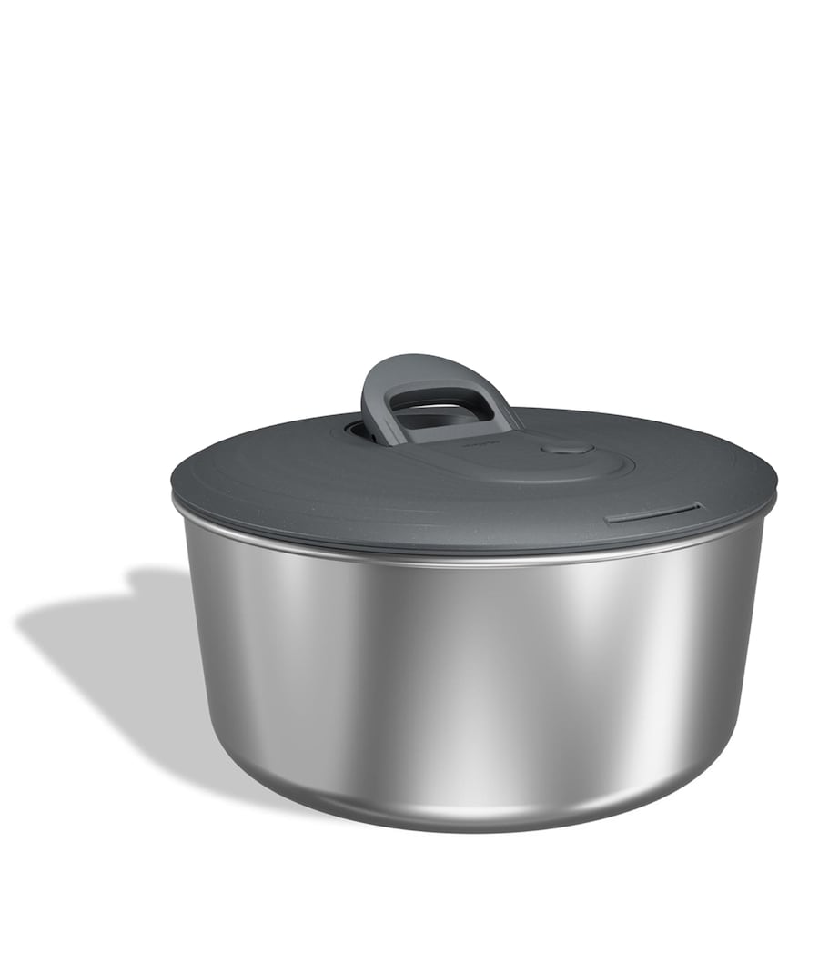 Large Easy Spin Salad Spinner BELUGA GREY Image 1