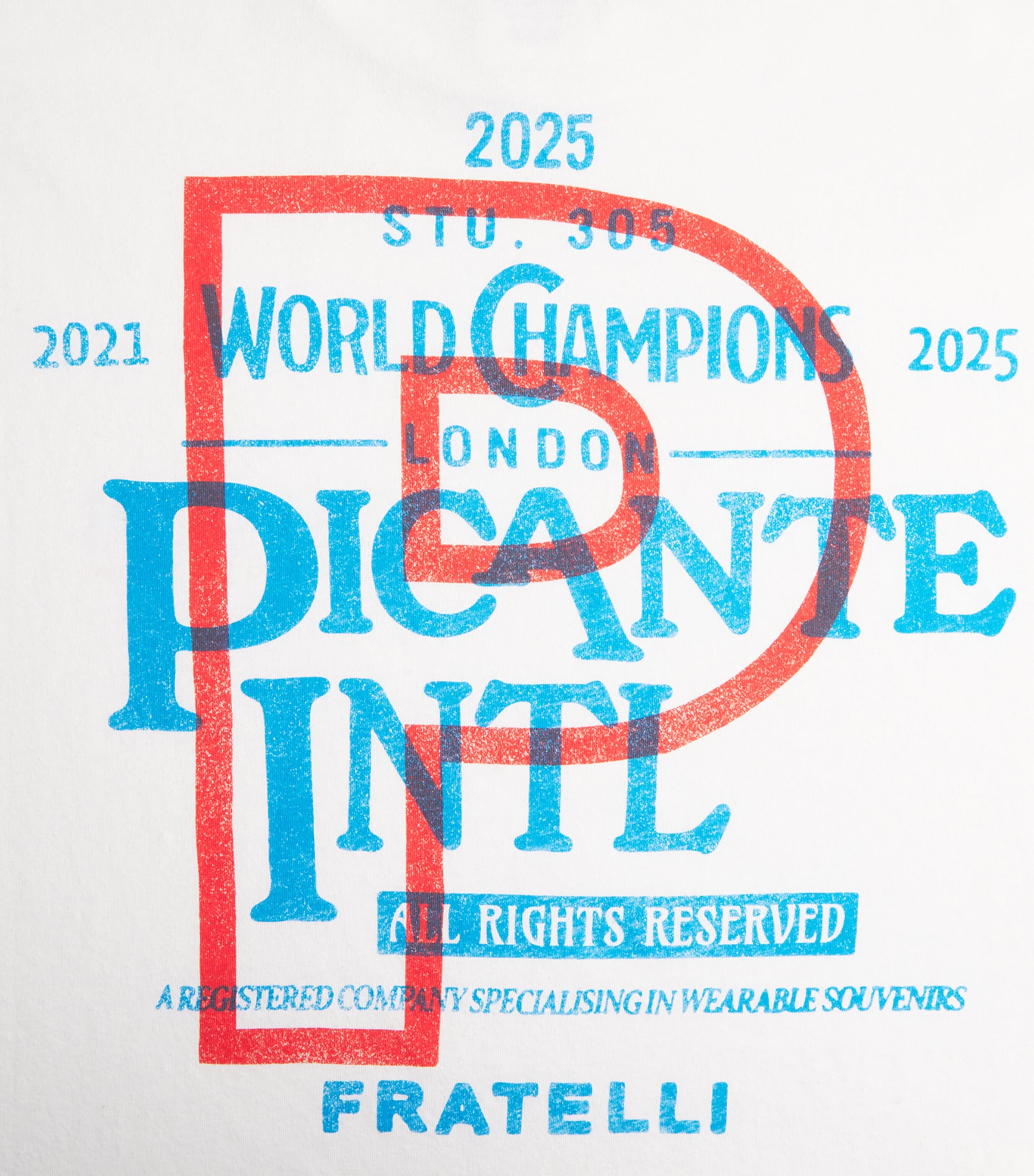 Picante Mens Champion T-Shirt Vintage White Image 6