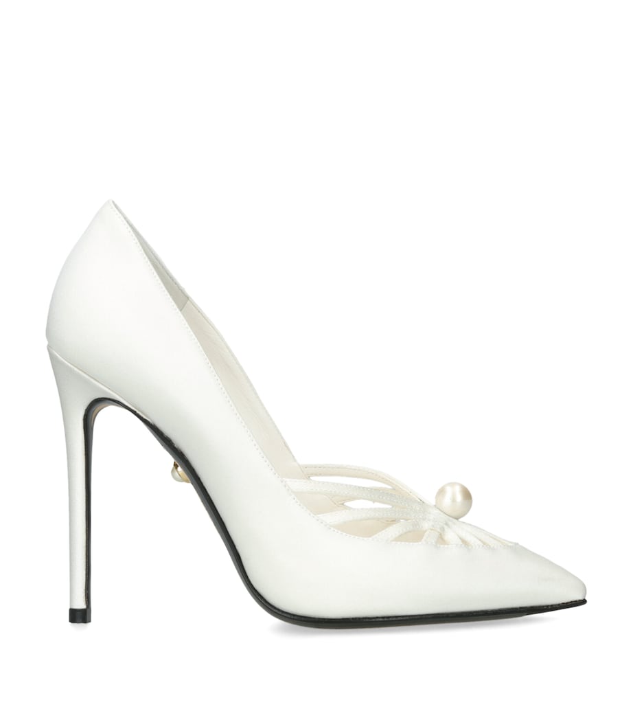 Satin Susi Pumps 110 WHITE Image 1