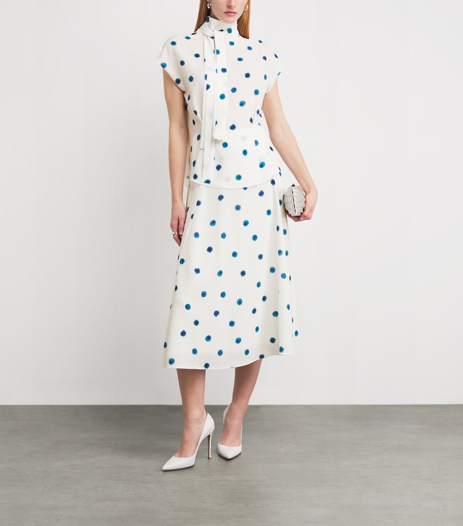 Organic Cotton-Blend Cross Midi Skirt DOL Image 2