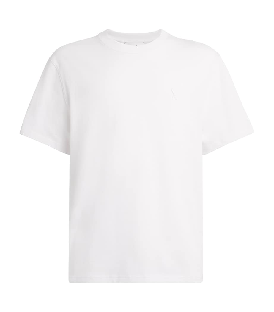 Cotton Embroidered Logo T-Shirt 100 - BLANC Image 1