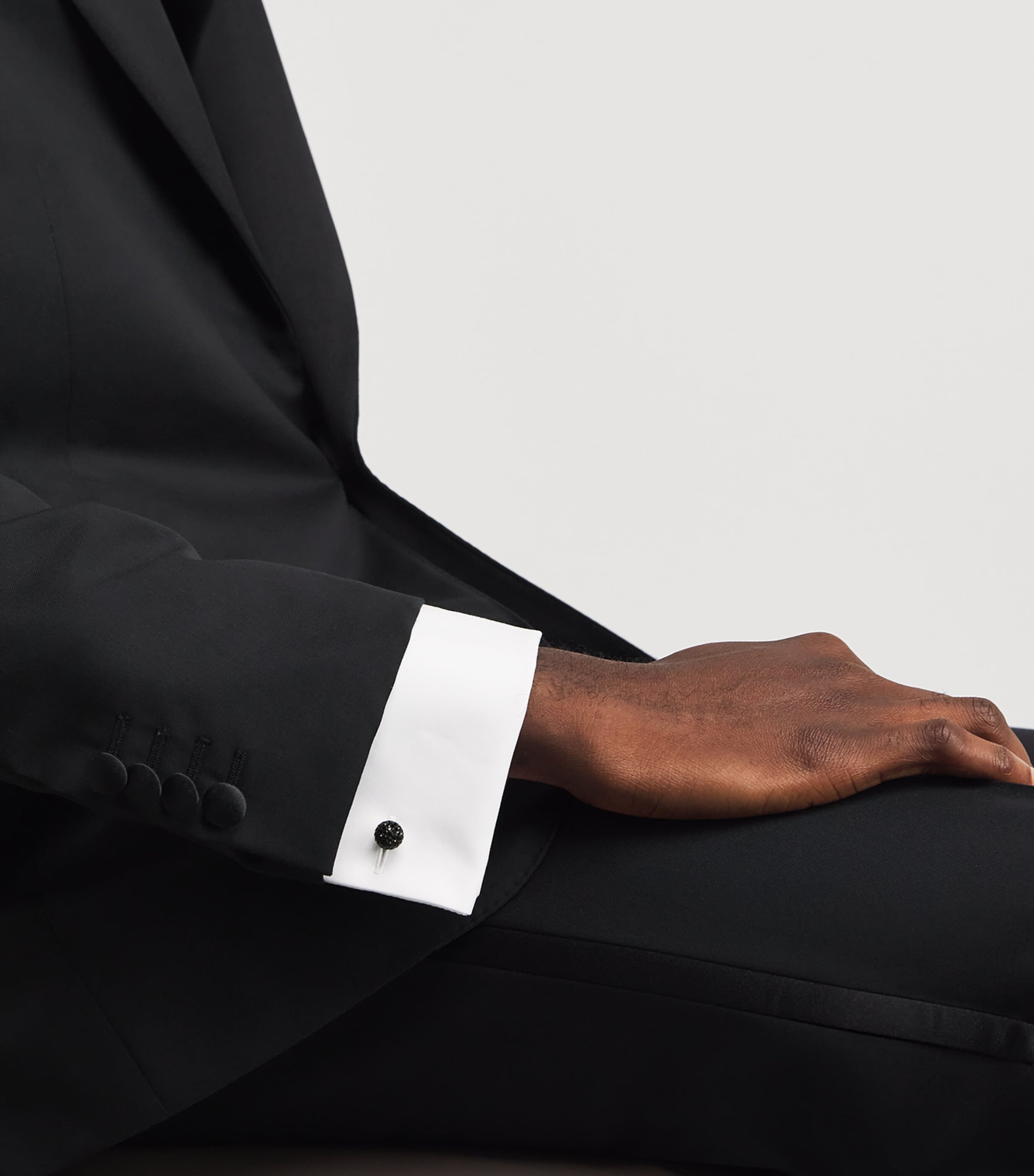 Sterling Silver Embellished Cufflinks UC001 Image 2