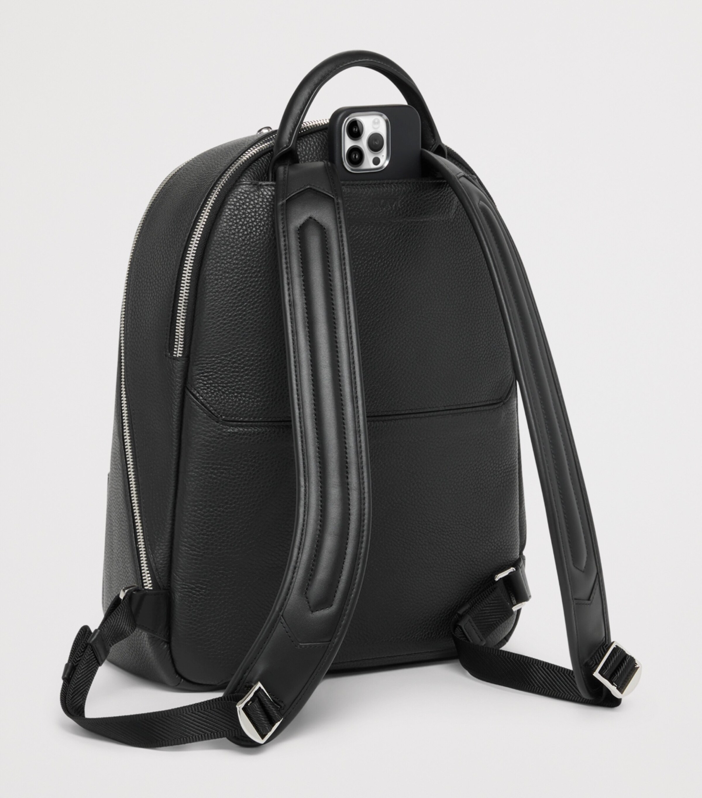 Tumi Leather Turin Beneditto Backpack Black Image 4