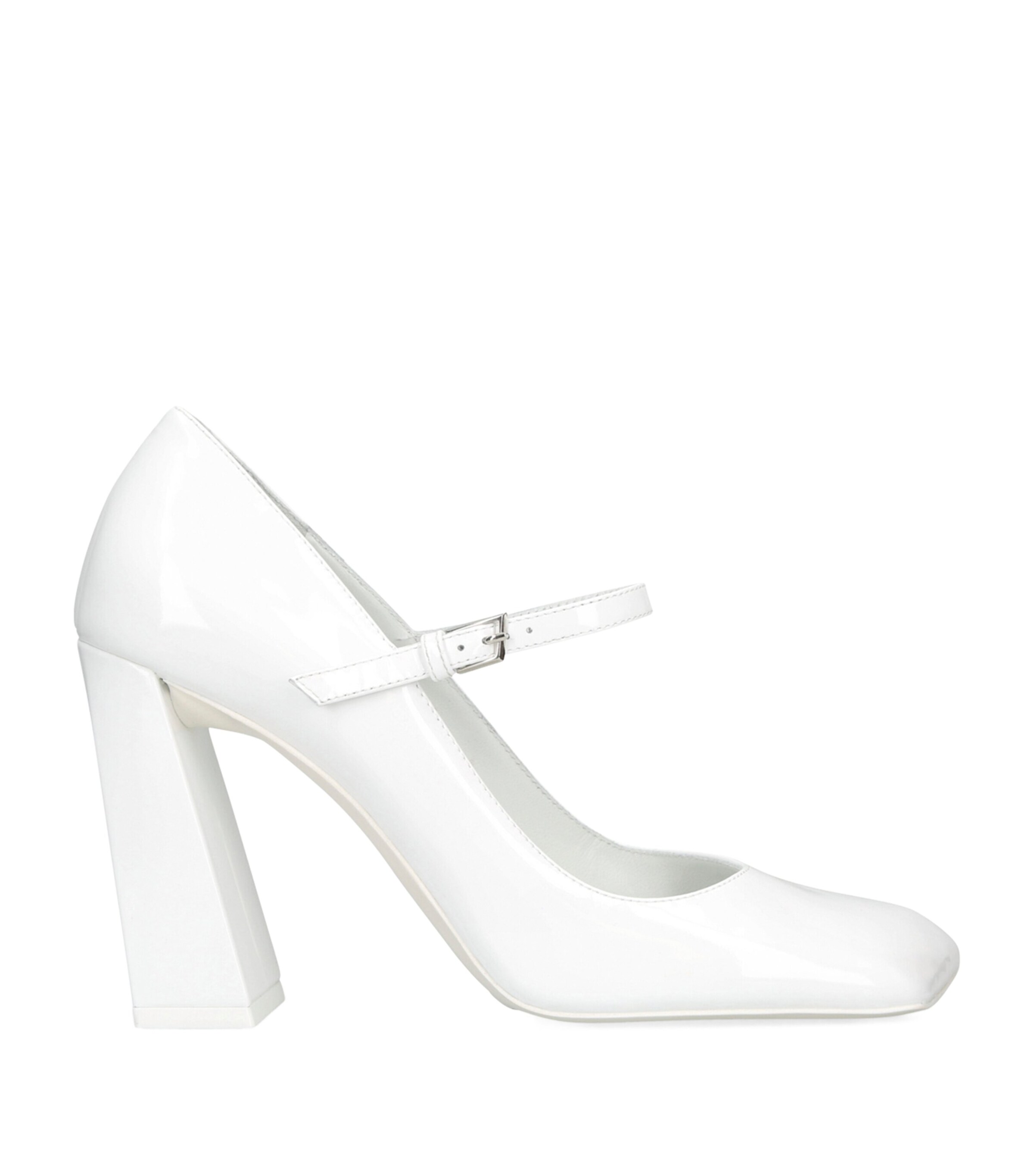 Patent Leather Charlotte Mary Janes 95 WHITE Image 1