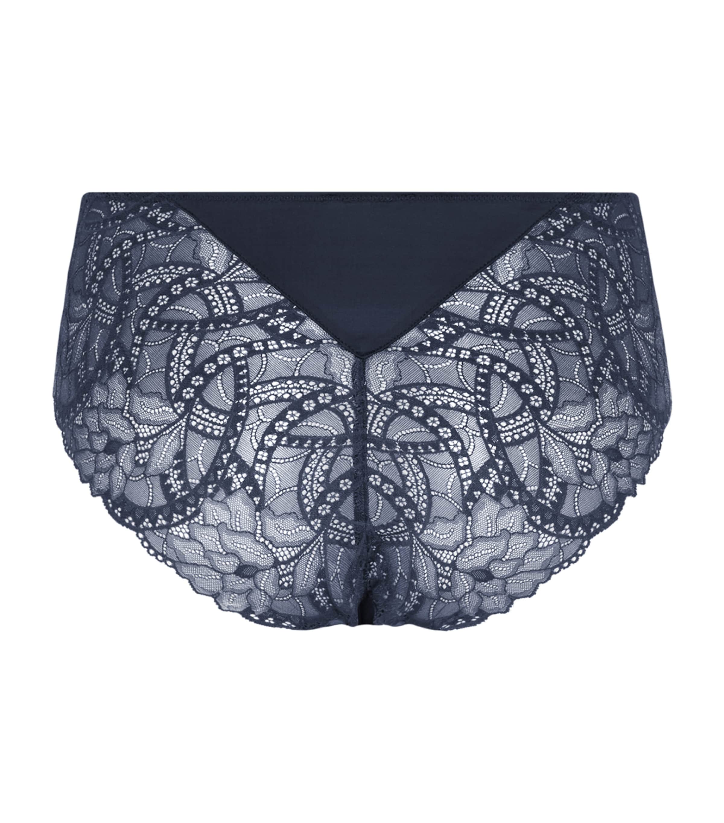 Hanro Womens Azelia Maxi Briefs Deep Navy Image 3
