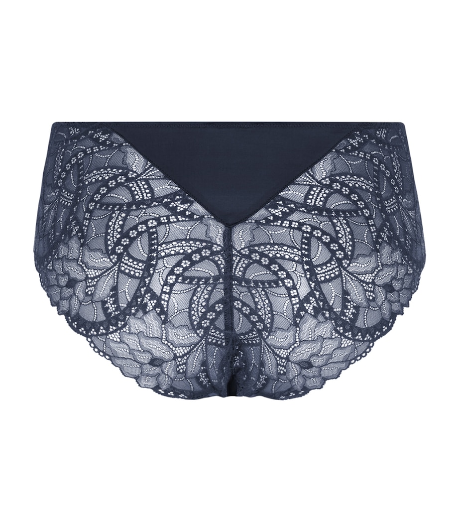 Hanro Womens Azelia Maxi Briefs Deep Navy Image 3